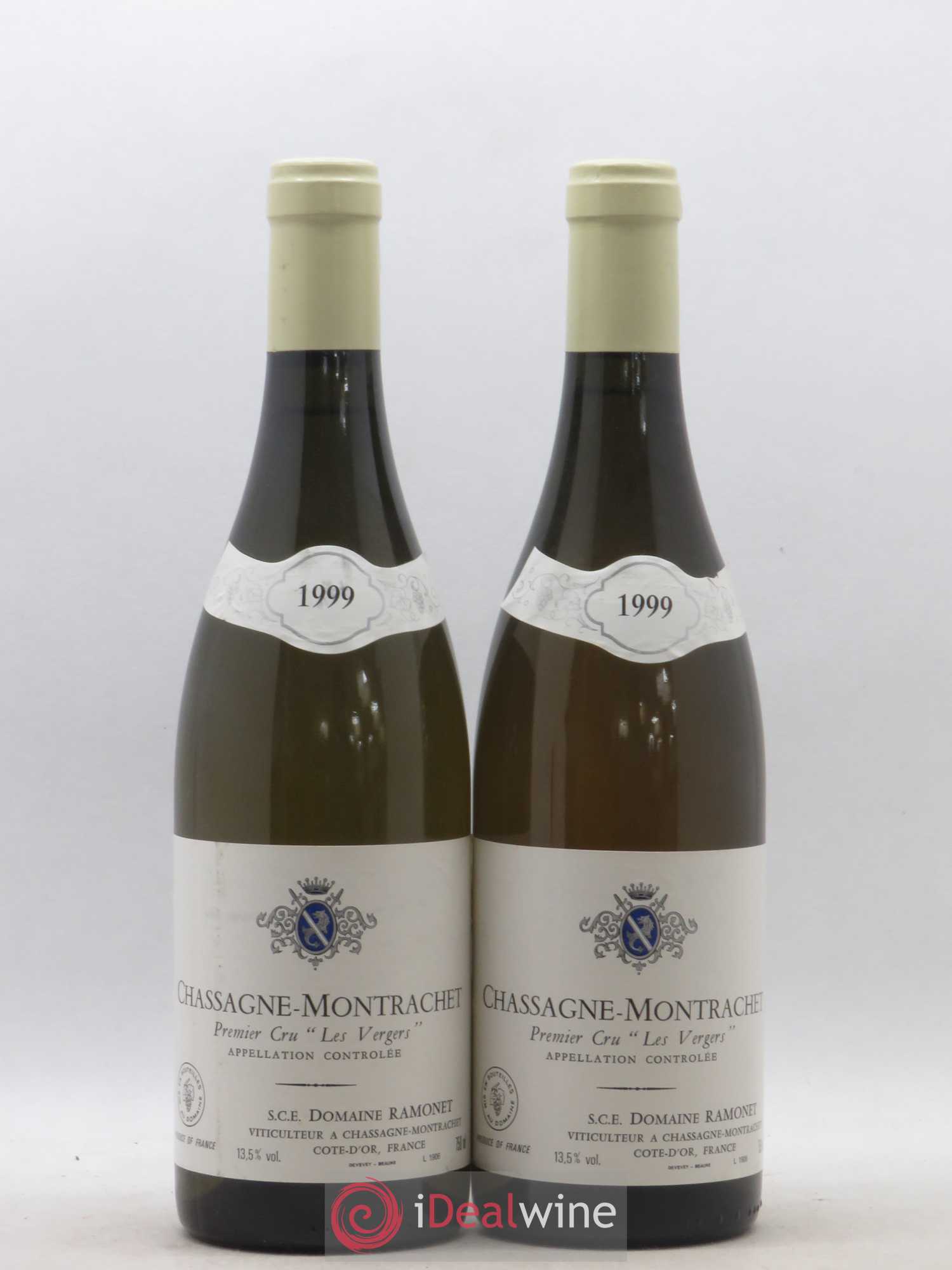 Chassagne-Montrachet 1er Cru Les Vergers Ramonet (Domaine) 1999 - Lot de 2 bouteilles - 0