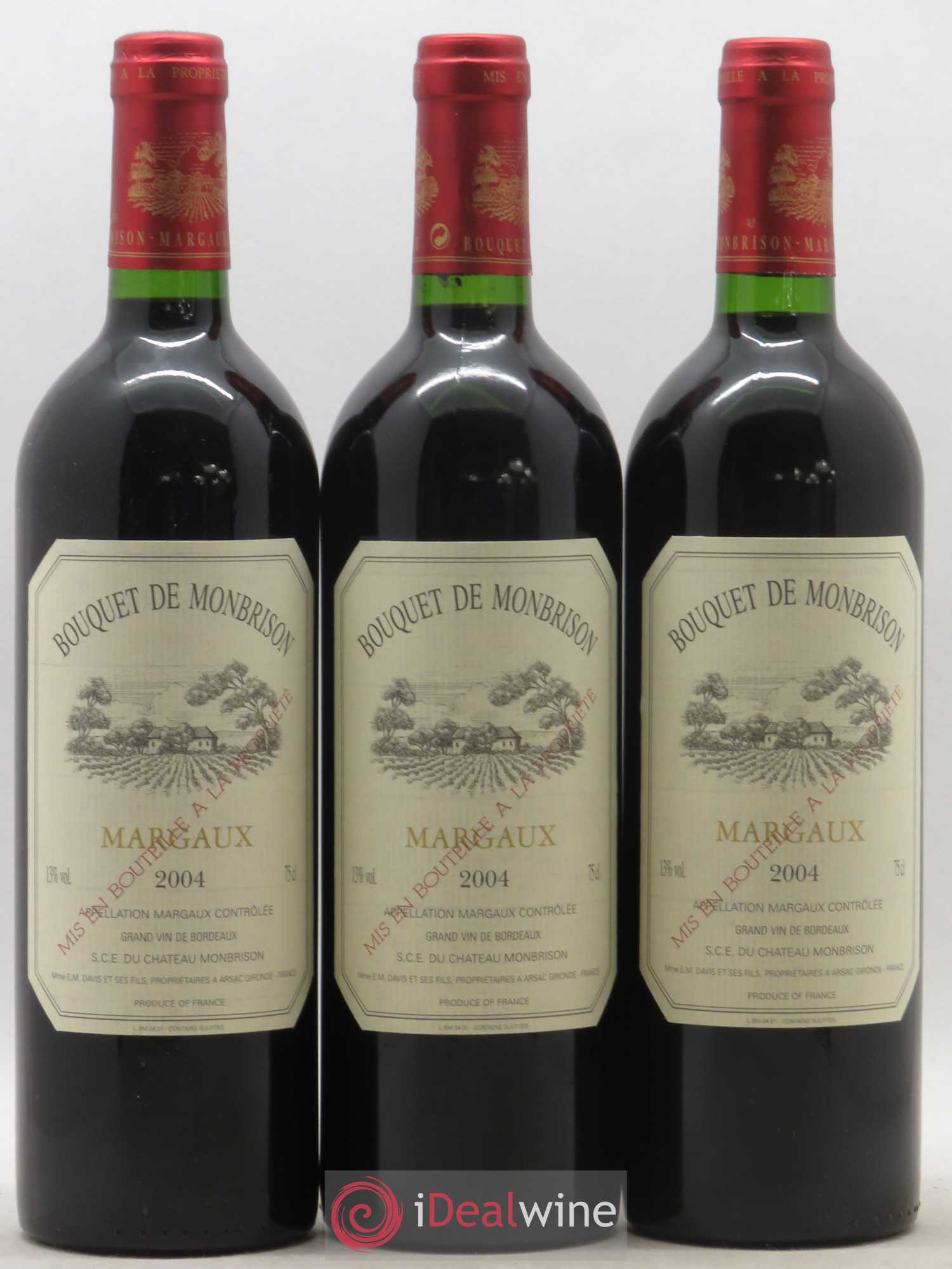 Bordeaux Margaux Bouquet de Montbrison 2004 - Lot de 6 bouteilles - 2