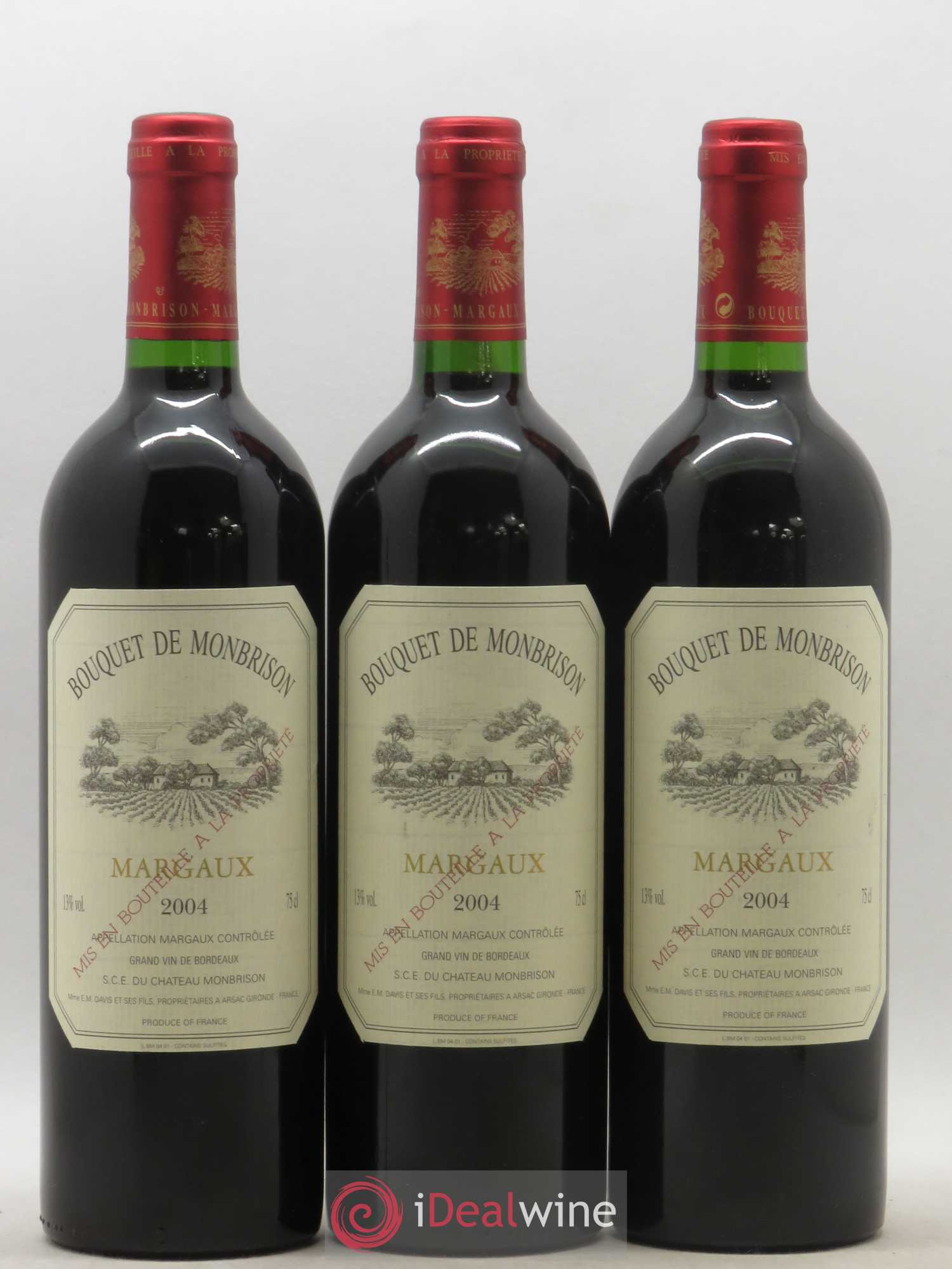 Bordeaux Margaux Bouquet de Montbrison (sans prix de réserve) 2004 - Posten von 12 Flaschen - 3