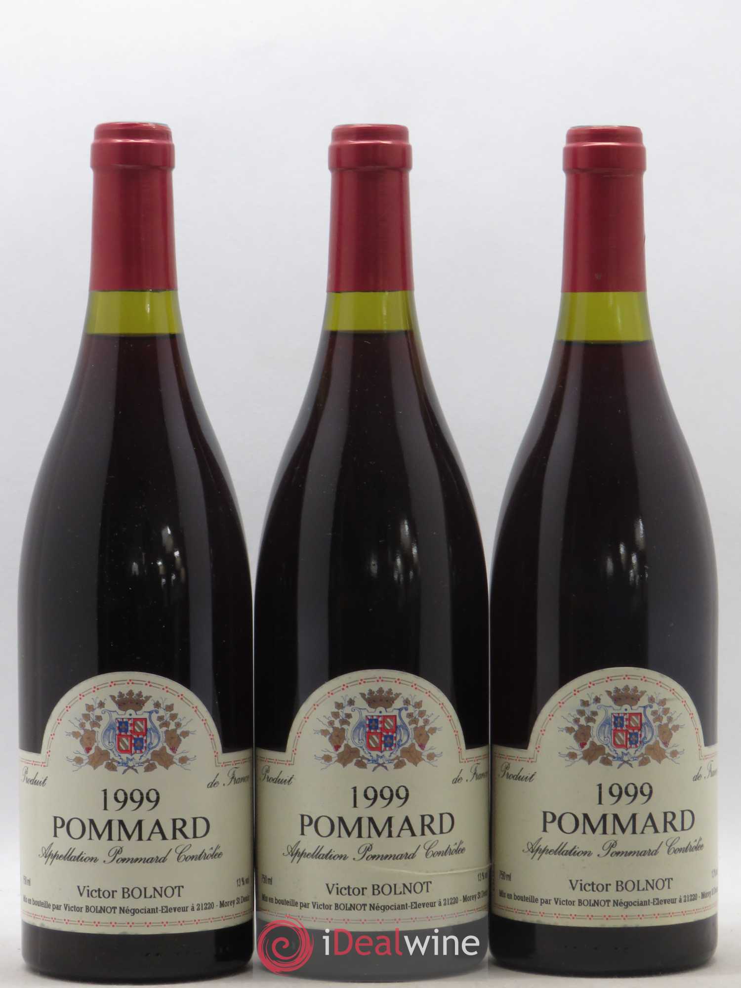 Pommard Victor Bolnot 1999 - Lot de 3 bouteilles - 0