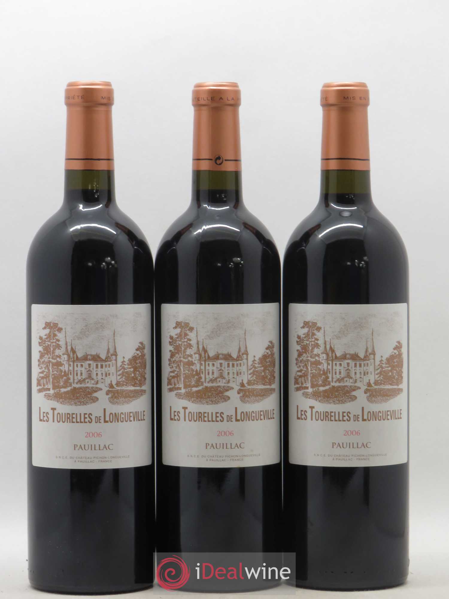 Les Tourelles de Longueville Second Vin 2006 - Lot de 3 bouteilles - 0