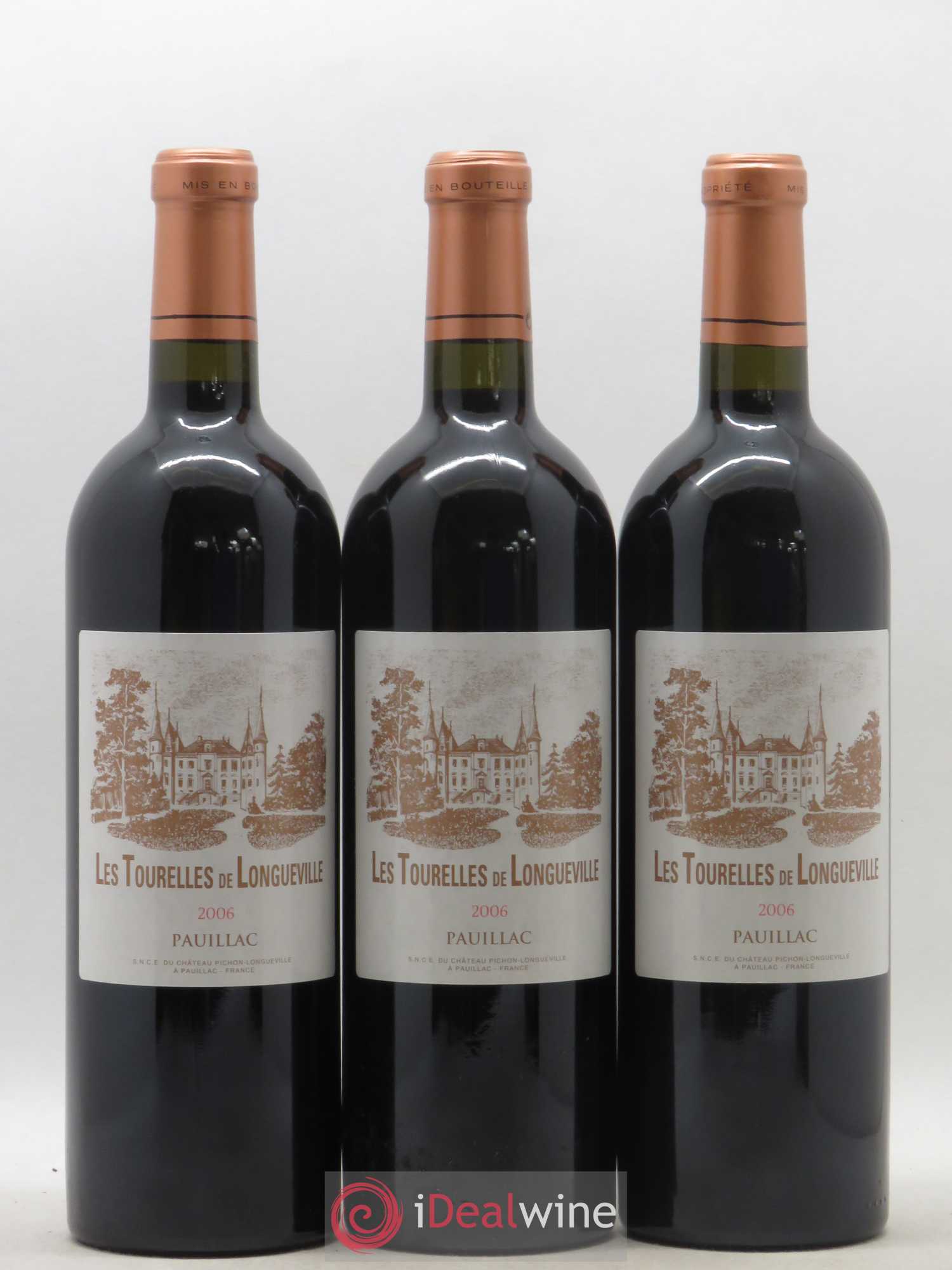 Les Tourelles de Longueville Second Vin 2006 - Lot de 3 bouteilles - 0