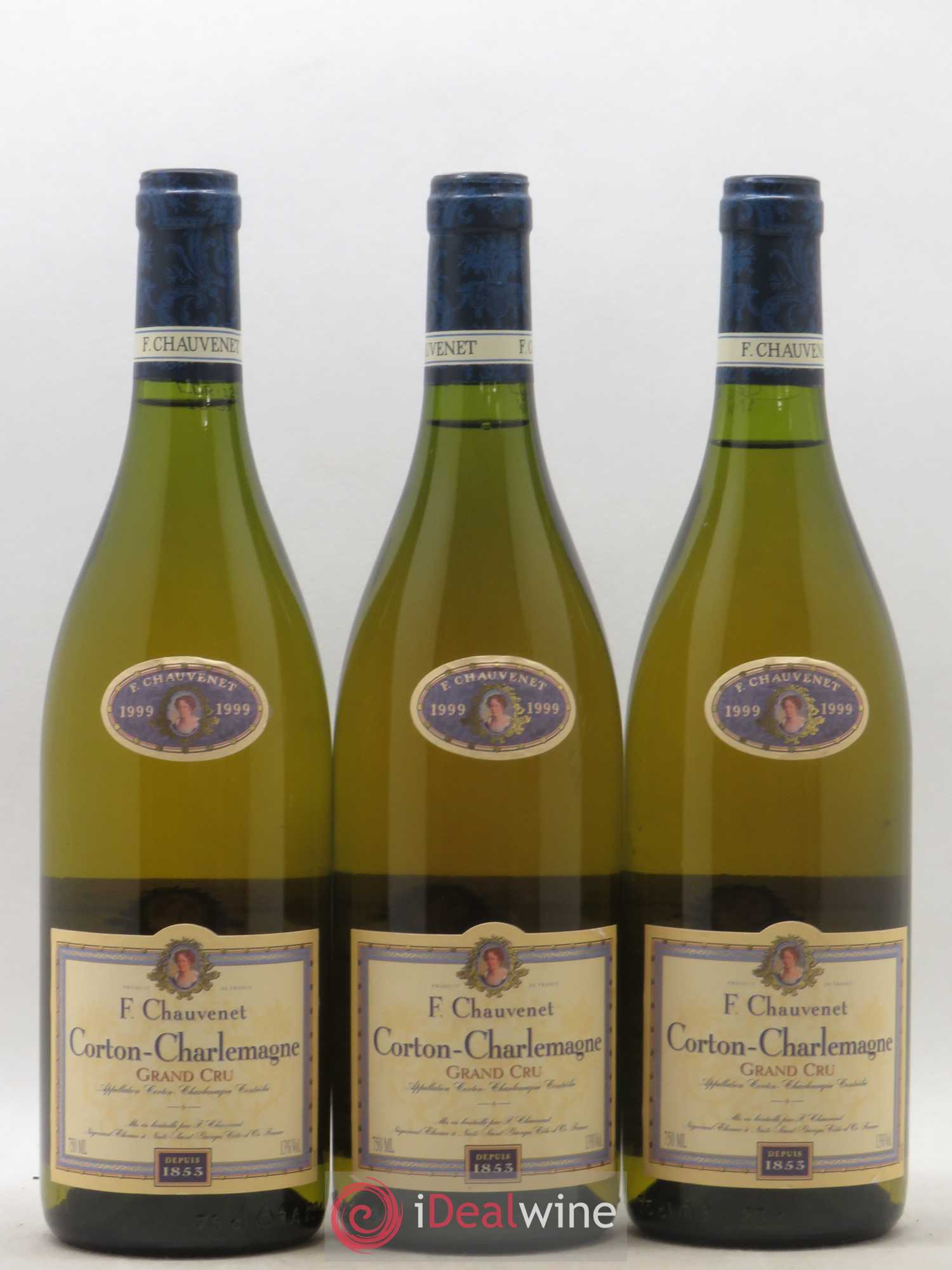 Corton-Charlemagne Grand Cru Chauvenet 1999 - Lot de 3 bouteilles - 0
