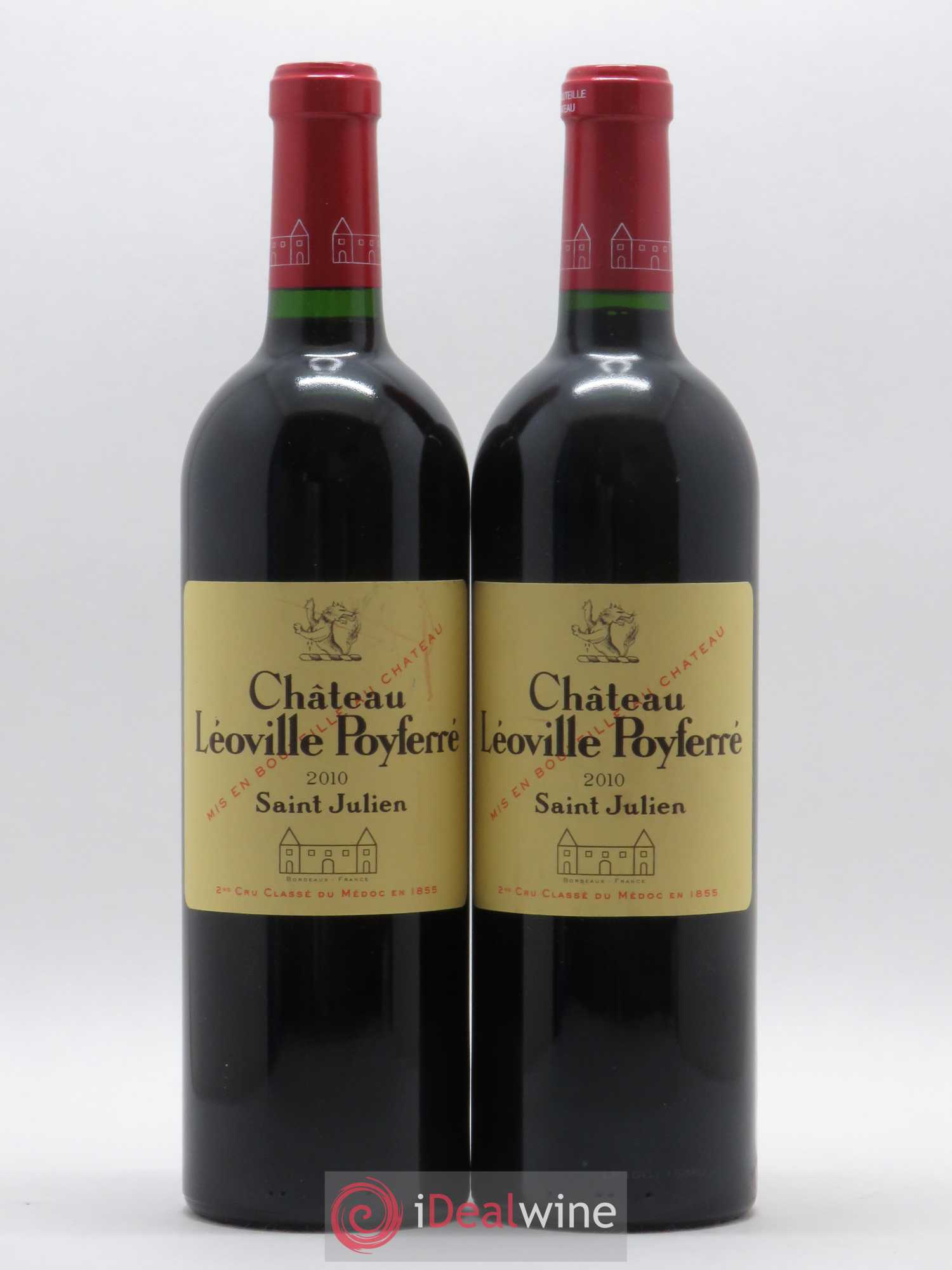 Château Léoville Poyferré 2ème Grand Cru Classé 2010 - Lot de 2 bouteilles - 0