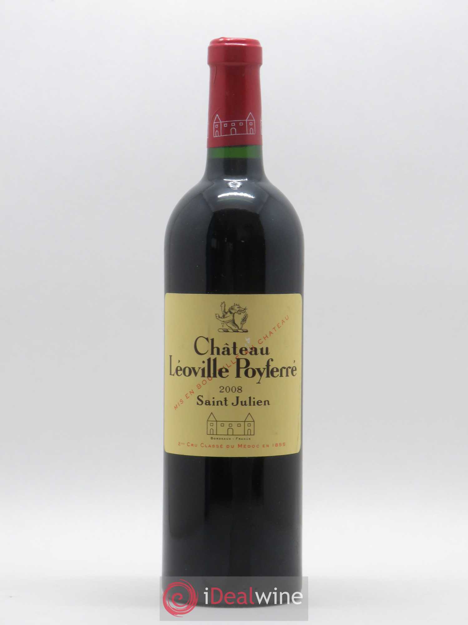Château Léoville Poyferré 2ème Grand Cru Classé 2008 - Lot de 1 bouteille - 0
