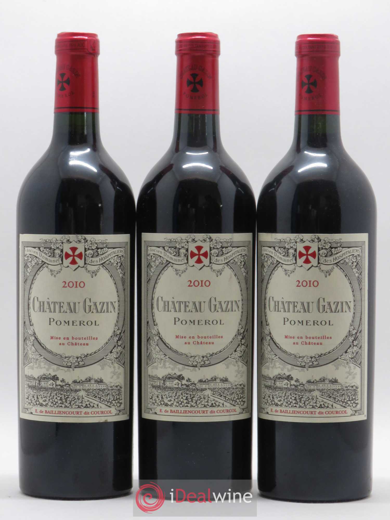 Château Gazin 2010 - Lot de 3 bouteilles - 0
