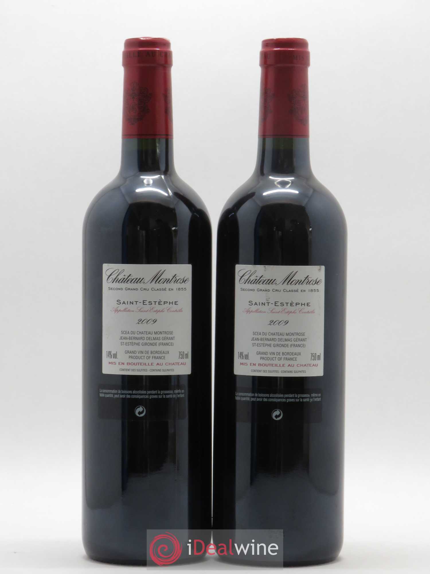Château Montrose 2ème Grand Cru Classé 2009 - Lot de 2 bouteilles - 1