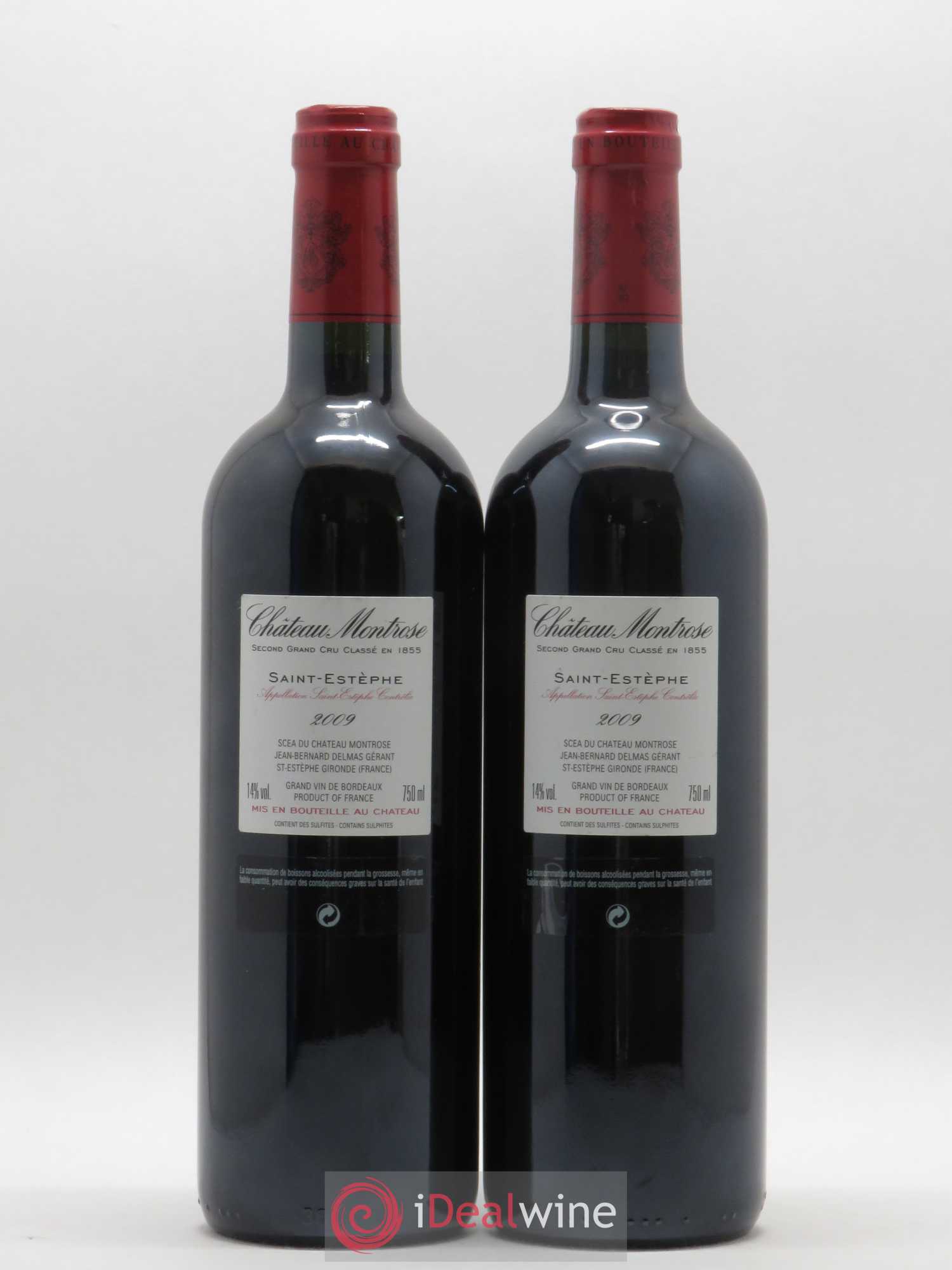 Château Montrose 2ème Grand Cru Classé 2009 - Lot de 2 bouteilles - 1