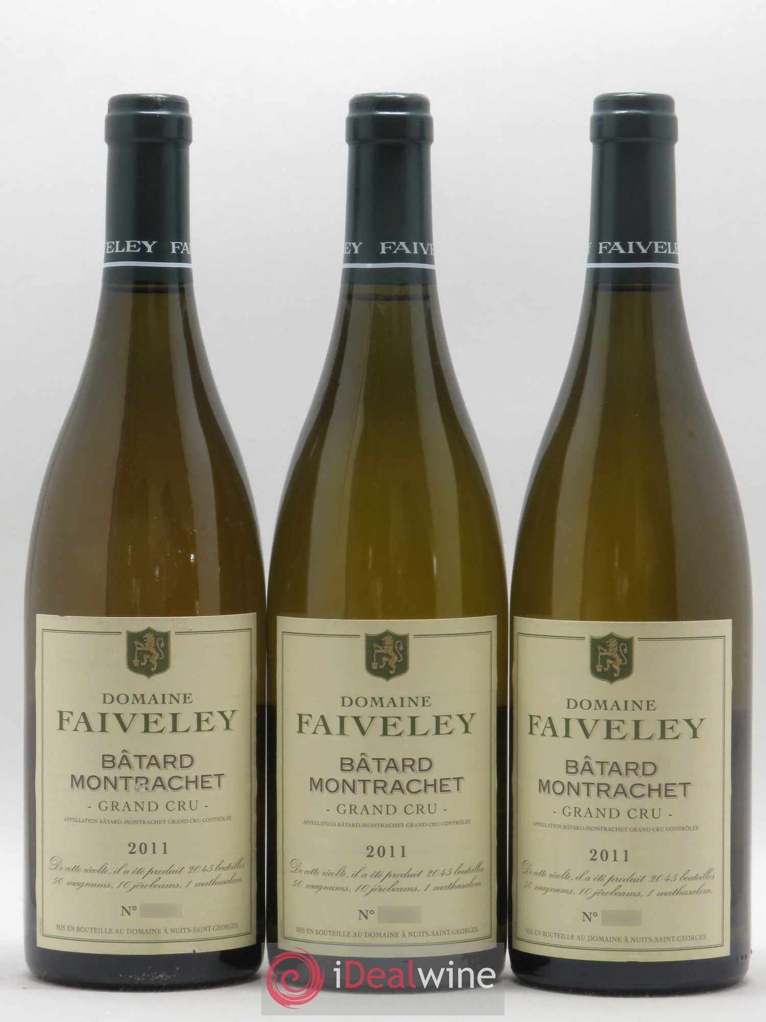 Bâtard-Montrachet Grand Cru Faiveley 2011 - Lot de 3 bouteilles - 0