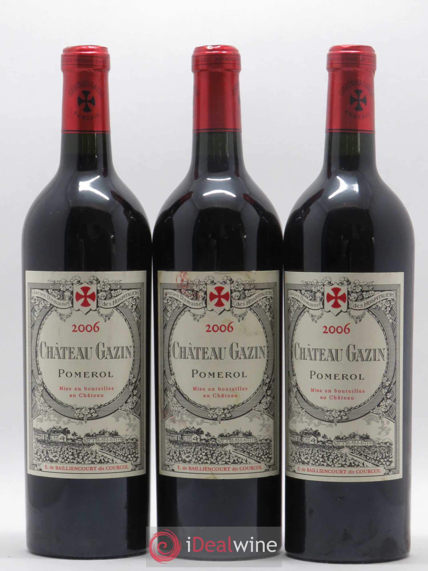 Château Gazin 2006 - Lot de 3 bouteilles - 0