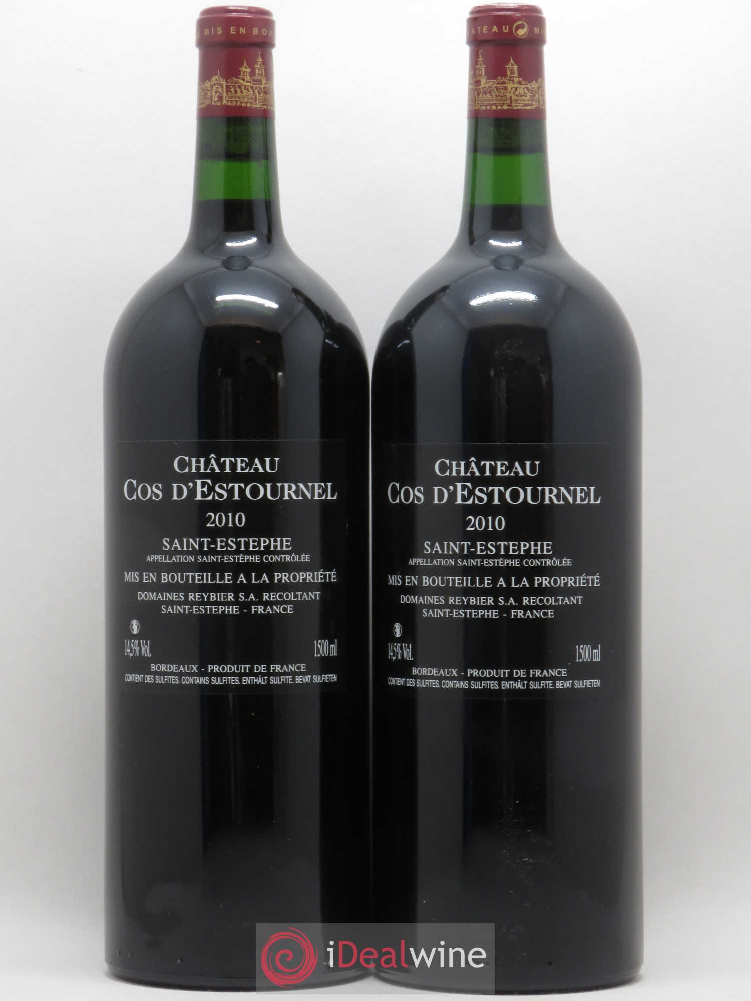 Cos d'Estournel 2ème Grand Cru Classé 2010 - Lot de 2 magnums - 1