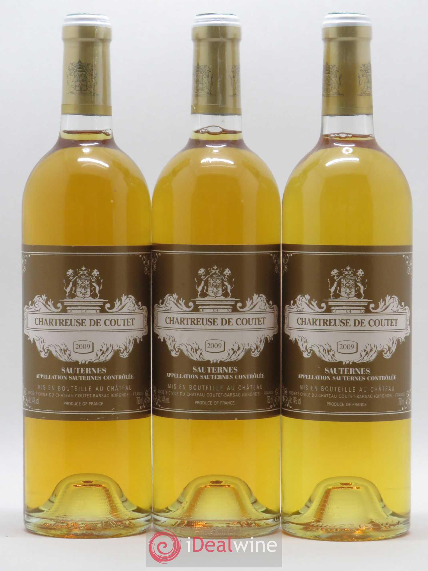 Château La Chartreuse de Coutet 2009 - Lotto di 3 bottiglie - 0