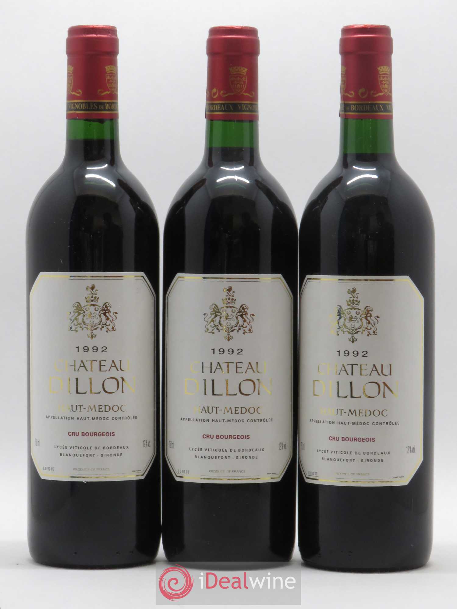 Château Dillon Cru Bourgeois 1992 - Lot de 6 bouteilles - 2