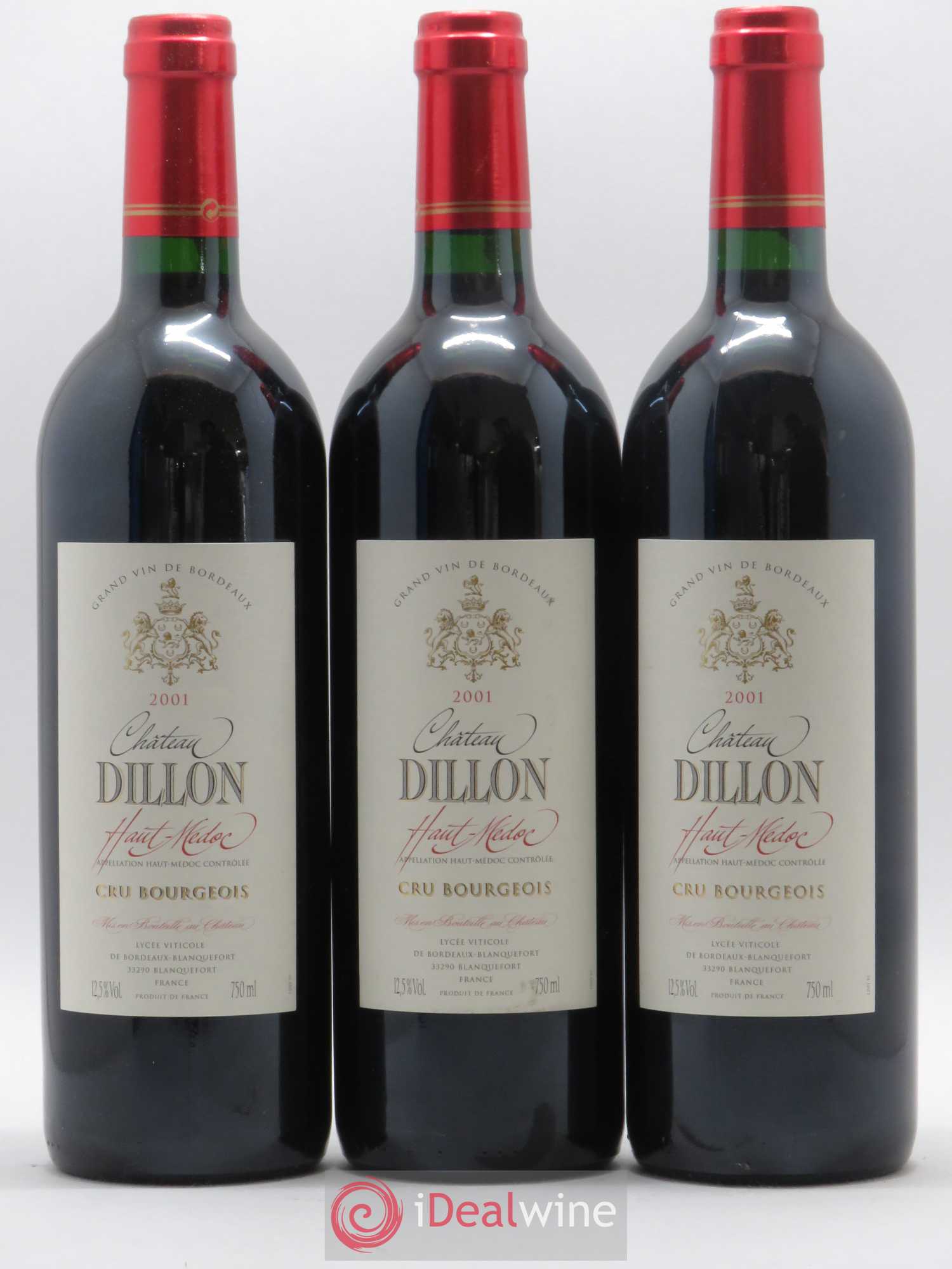Château Dillon Cru Bourgeois 2001 - Lot de 6 bouteilles - 1