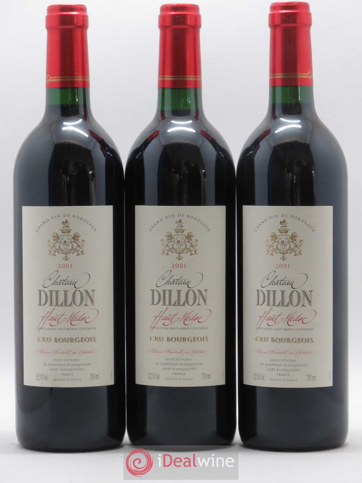 Château Dillon Cru Bourgeois 2001 - Lot de 6 bouteilles - 2