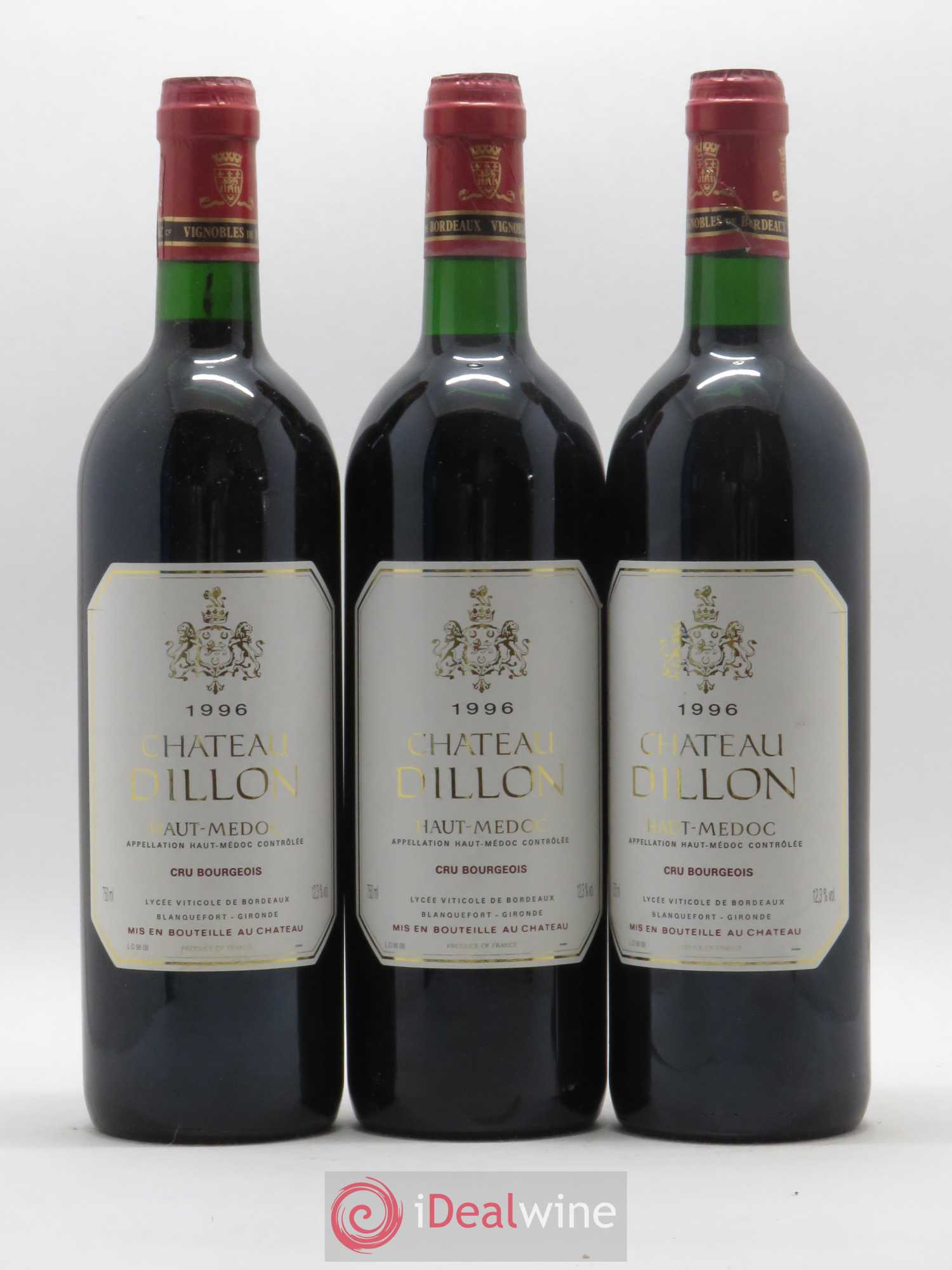 Château Dillon Cru Bourgeois 1996 - Lot de 6 bouteilles - 1