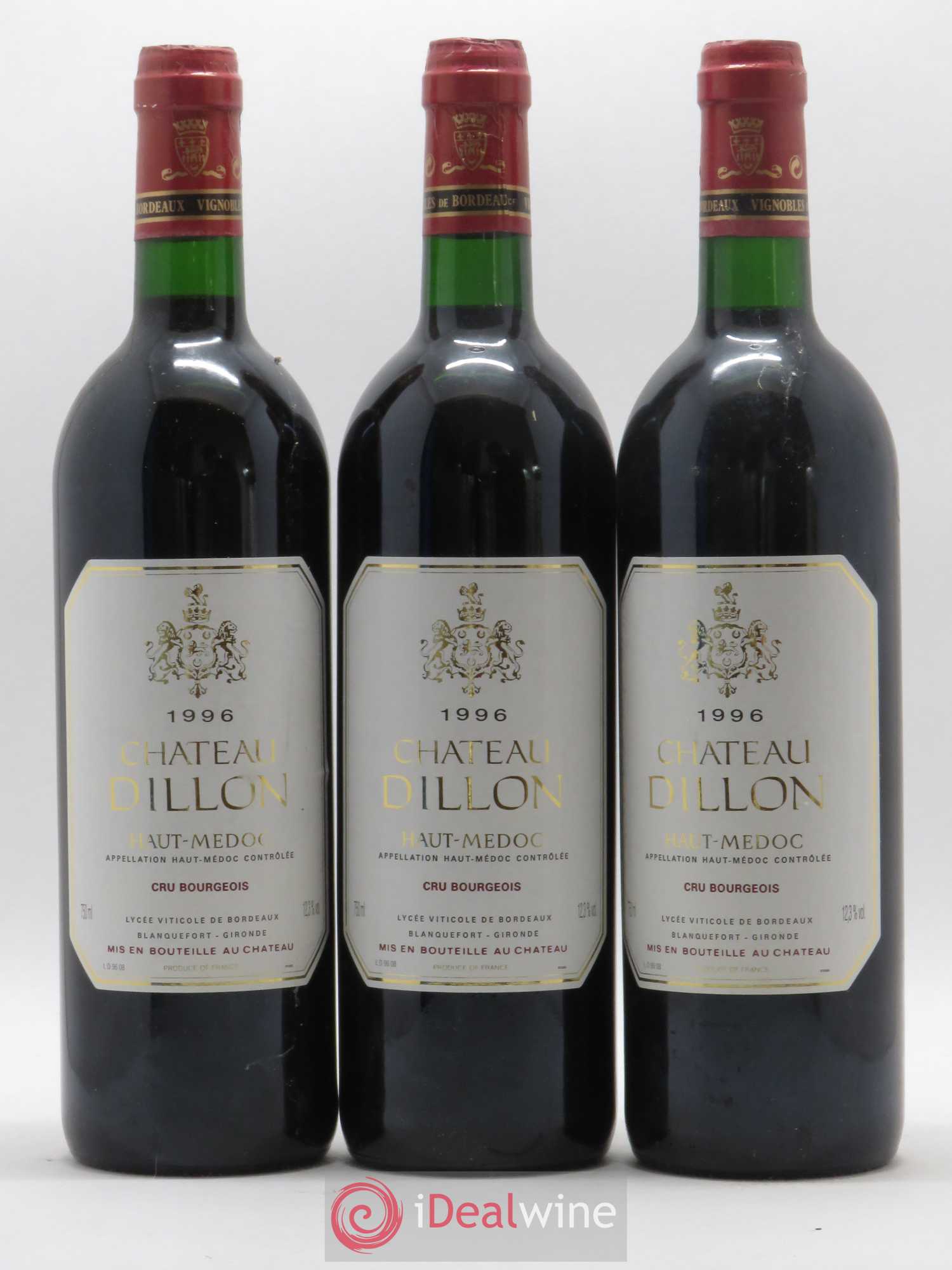 Château Dillon Cru Bourgeois 1996 - Lot de 6 bouteilles - 1