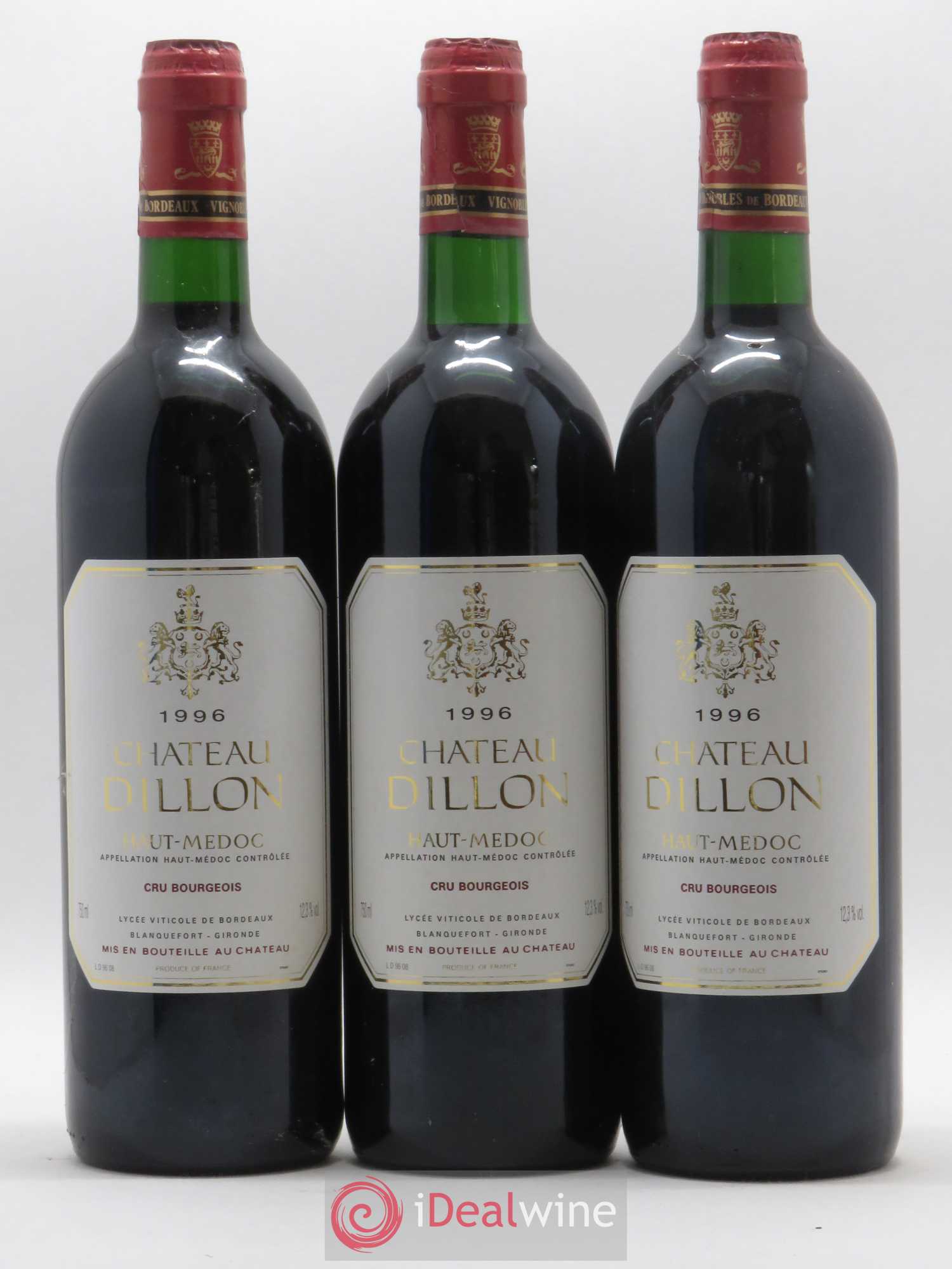 Château Dillon Cru Bourgeois 1996 - Lot de 6 bouteilles - 2