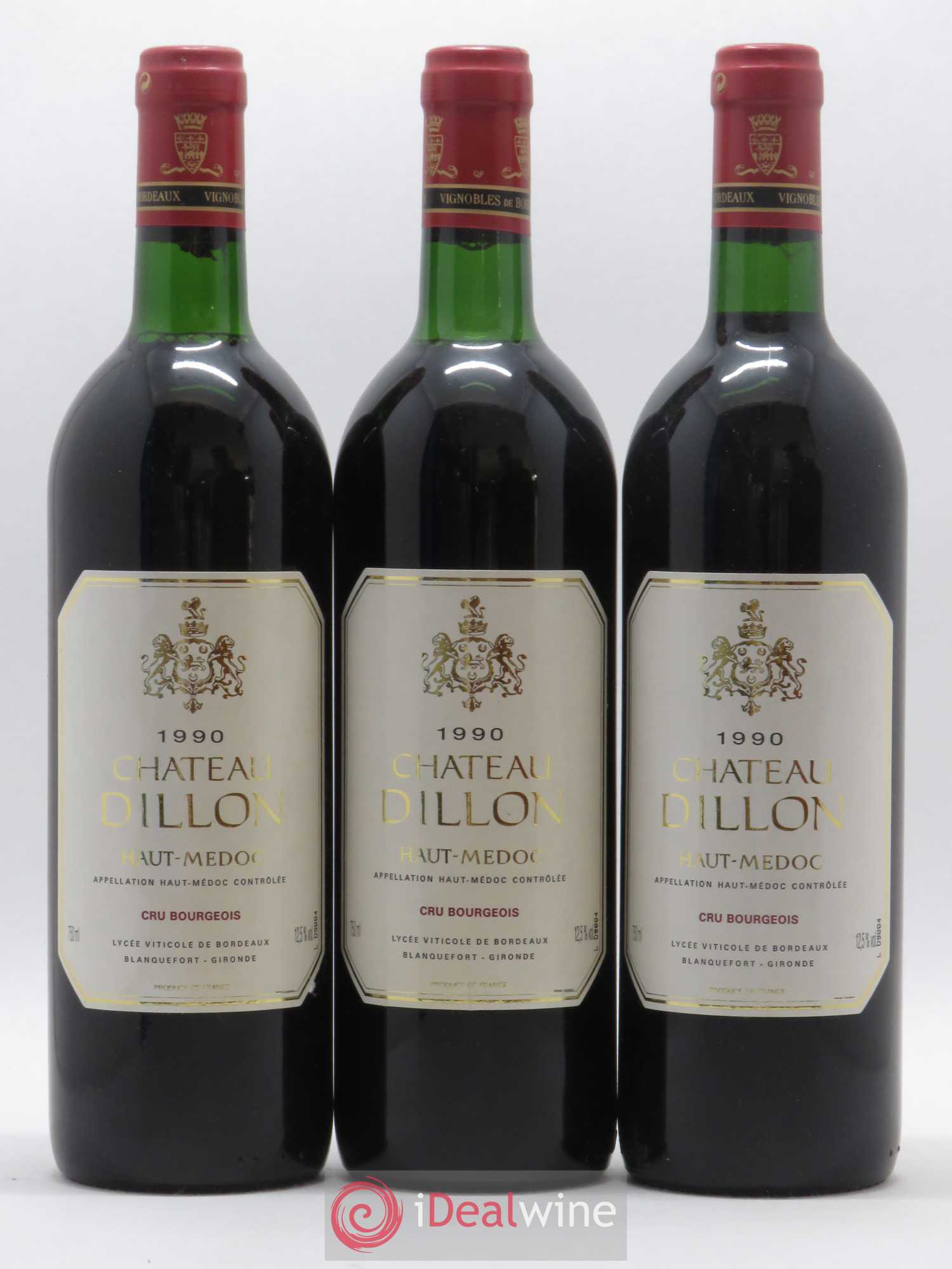 Château Dillon Cru Bourgeois 1990 - Lot de 6 bouteilles - 1