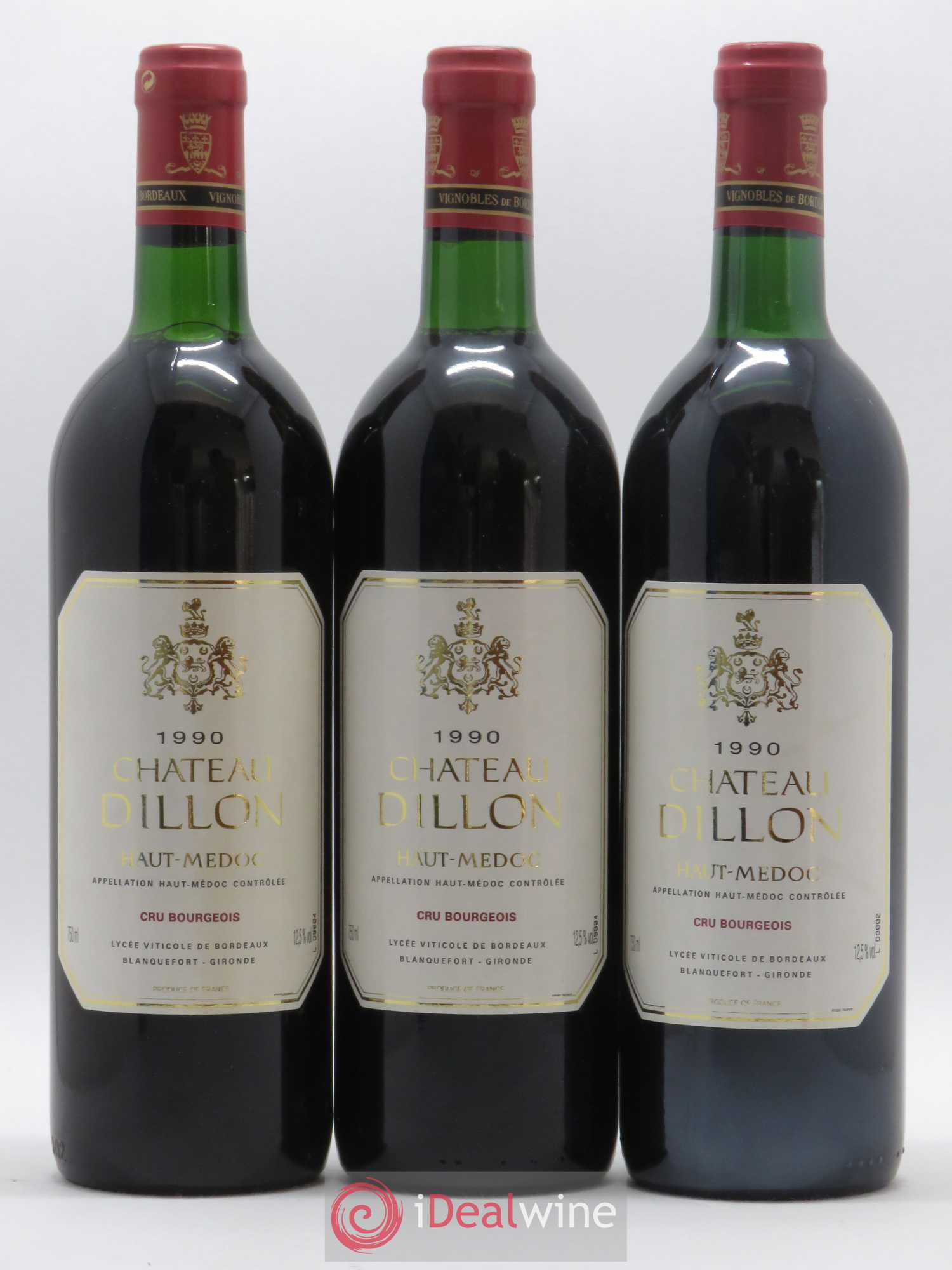 Château Dillon Cru Bourgeois 1990 - Lot de 6 bouteilles - 2