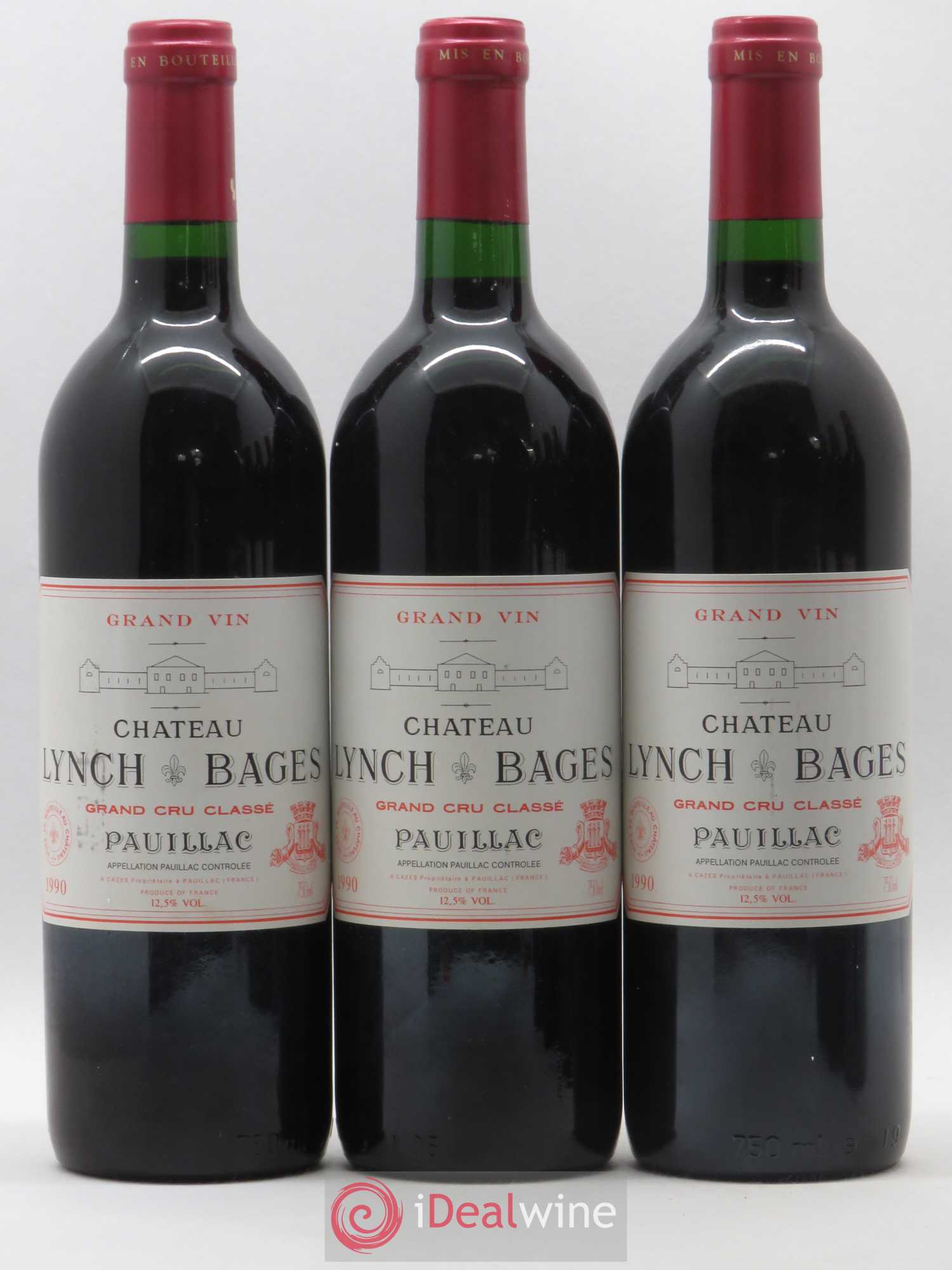 Château Lynch Bages 5ème Grand Cru Classé 1990 - Lot de 6 bouteilles - 1