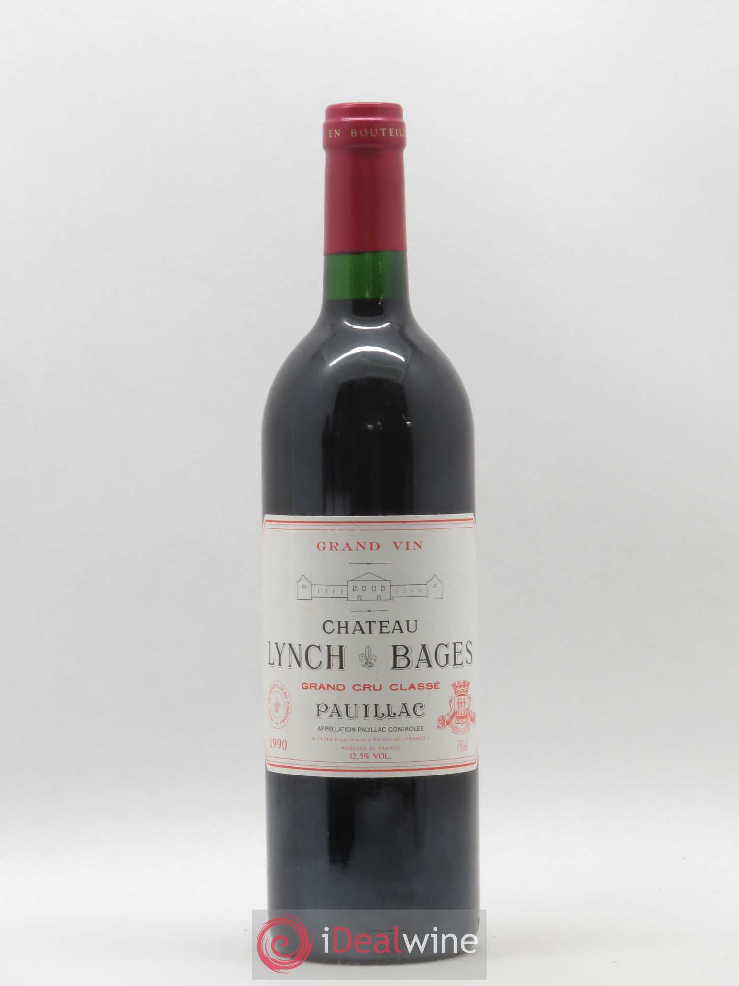 Château Lynch Bages 5ème Grand Cru Classé 1990 - Lot de 1 bouteille - 0