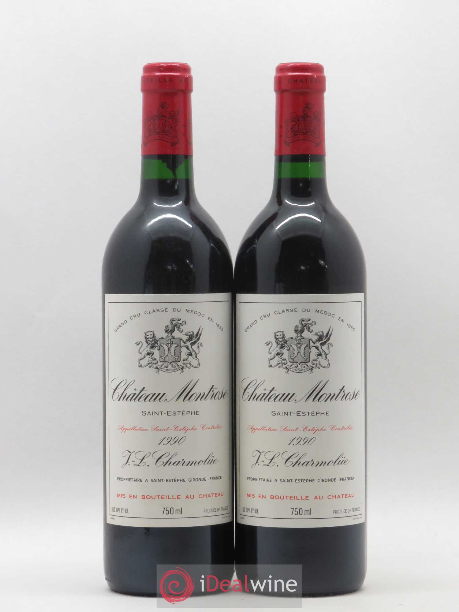 Château Montrose 2ème Grand Cru Classé 1990 - Lot de 2 bouteilles - 0