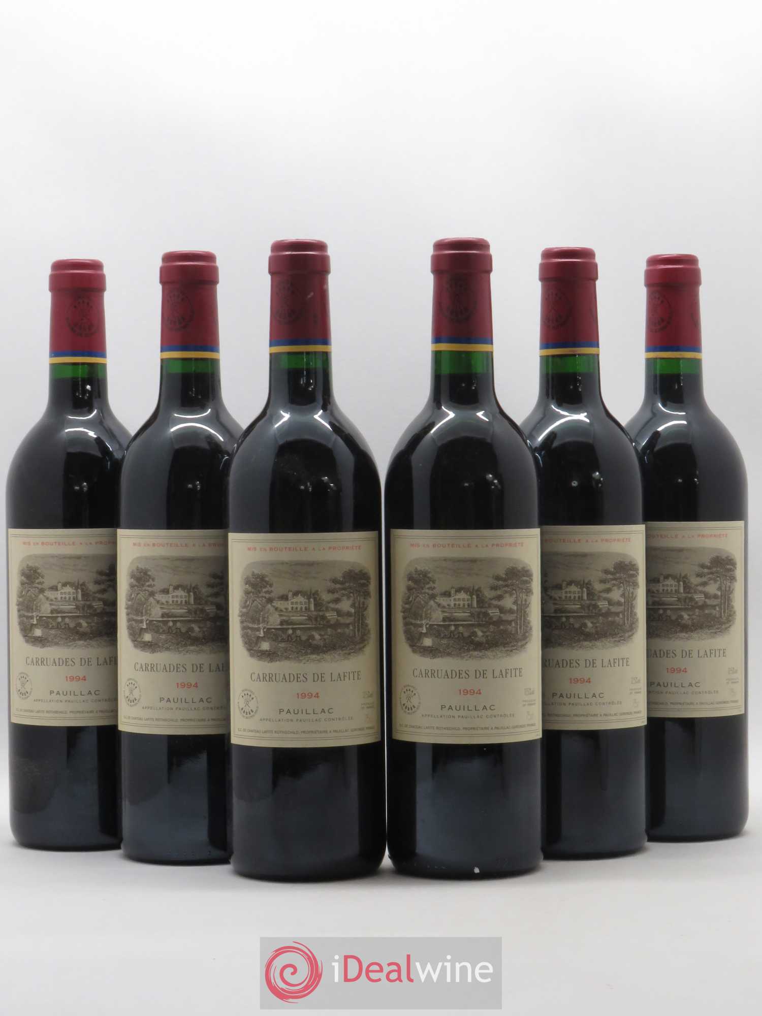 Carruades de Lafite Rothschild Second Vin 1994 - Lot de 6 bouteilles - 0