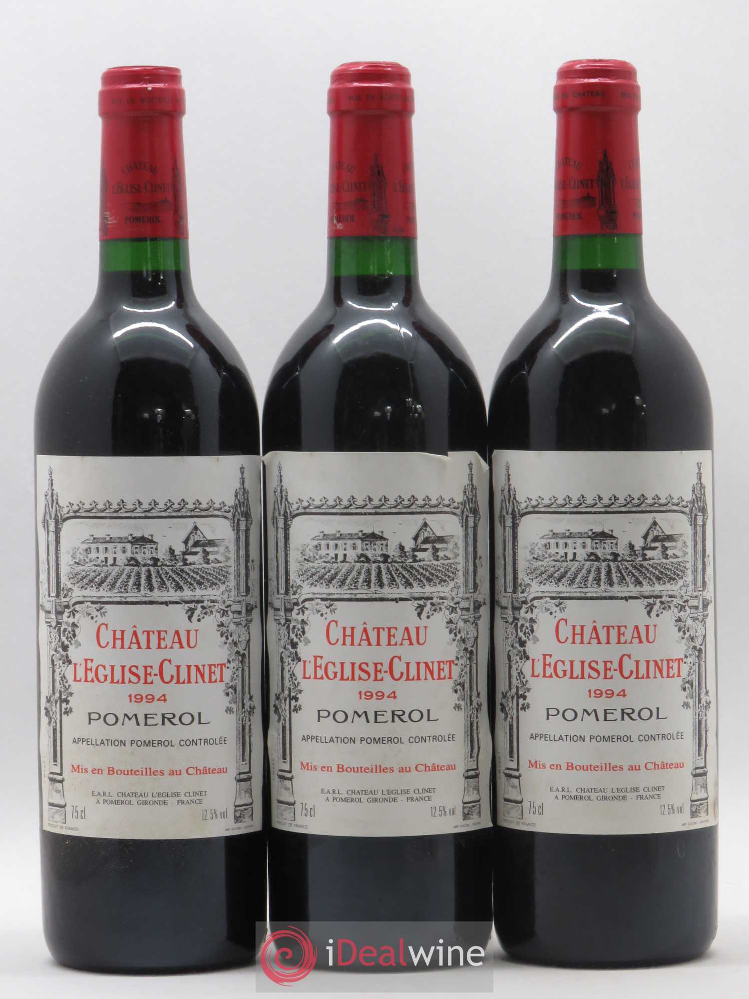 Château l' Église Clinet 1994 - Lot de 3 bouteilles - 0