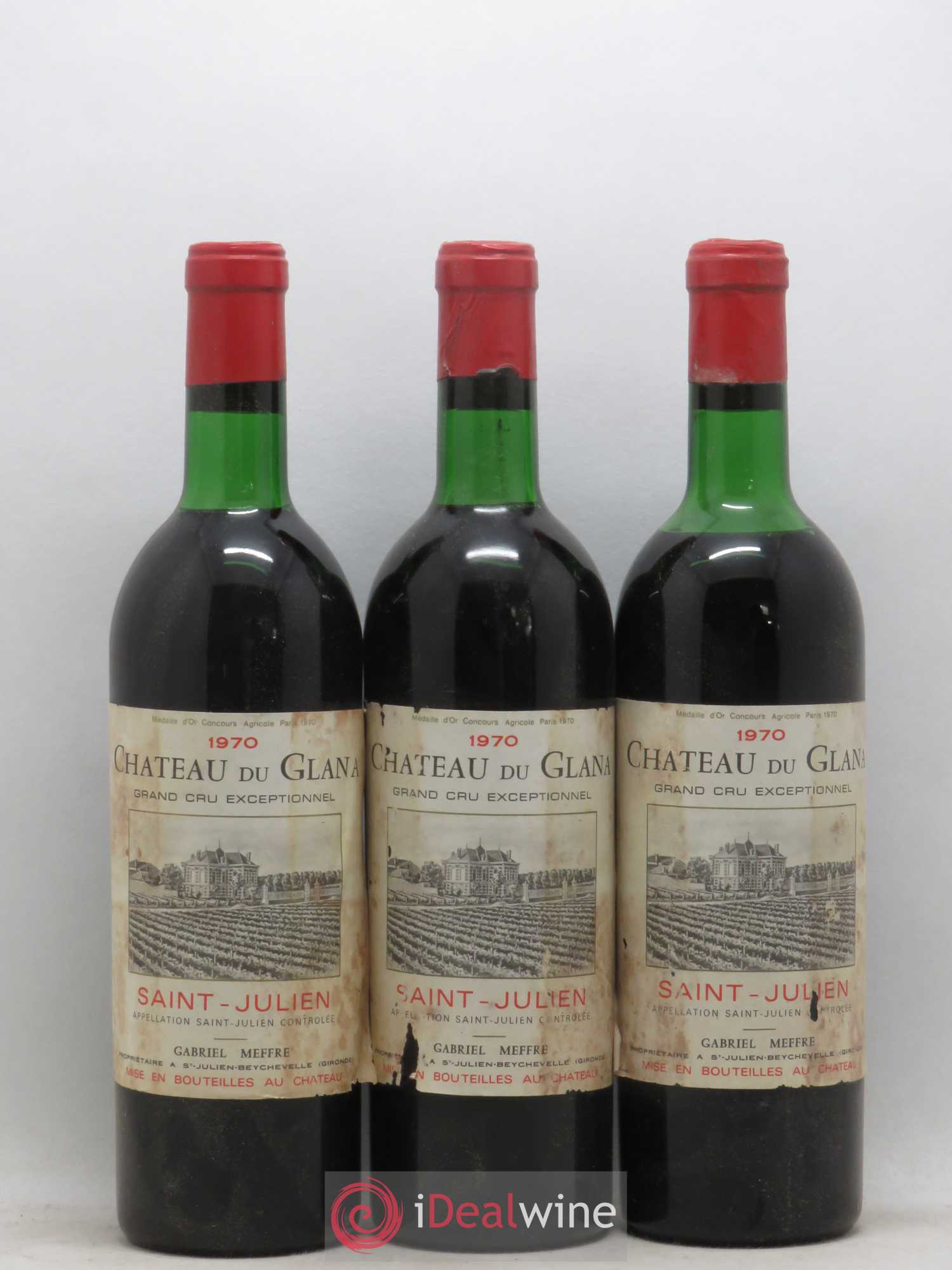 Château du Glana 1970 - Lot de 12 bouteilles - 1