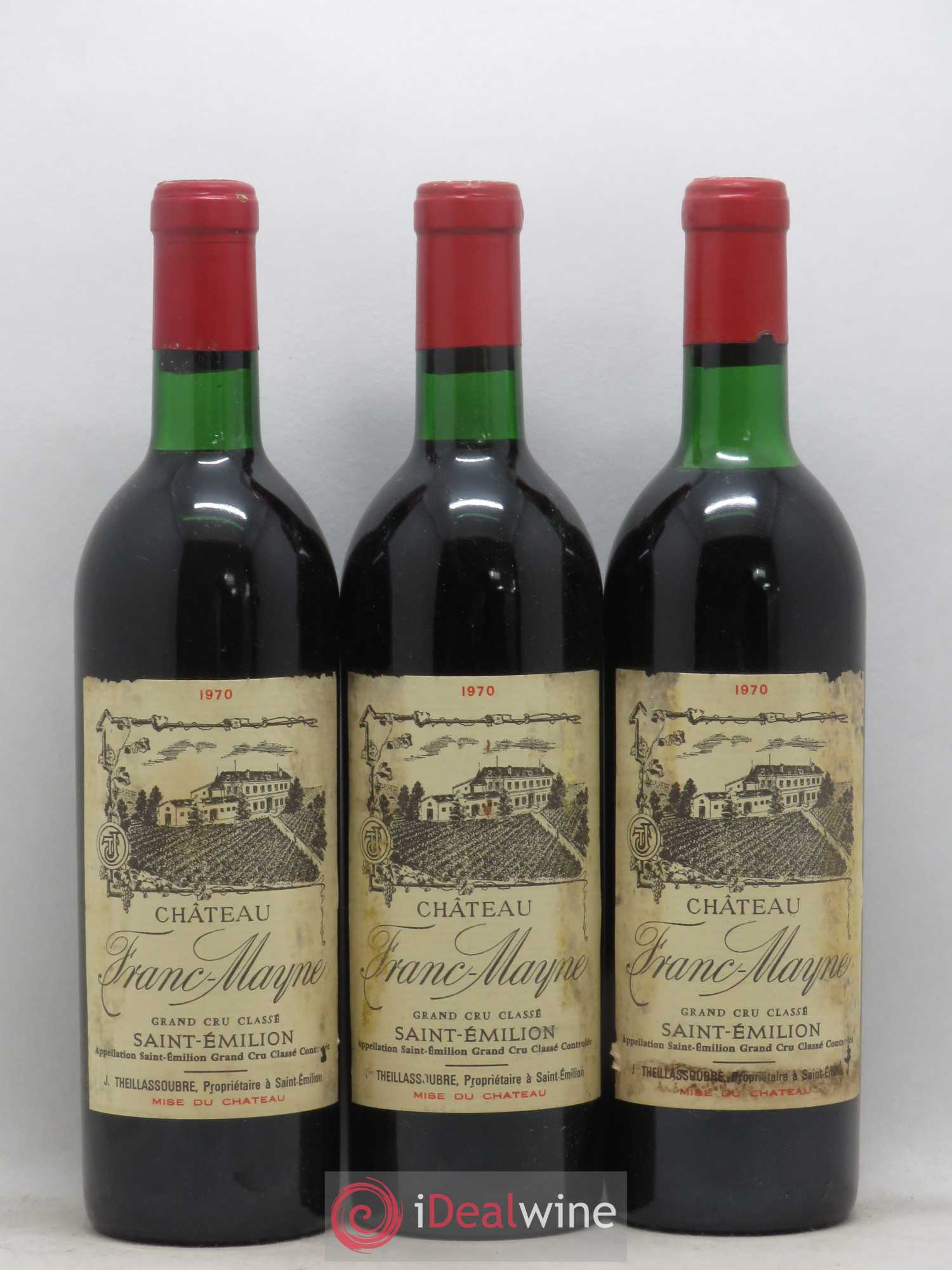 Château Franc Mayne Grand Cru Classé 1970 - Lot de 6 bouteilles - 2