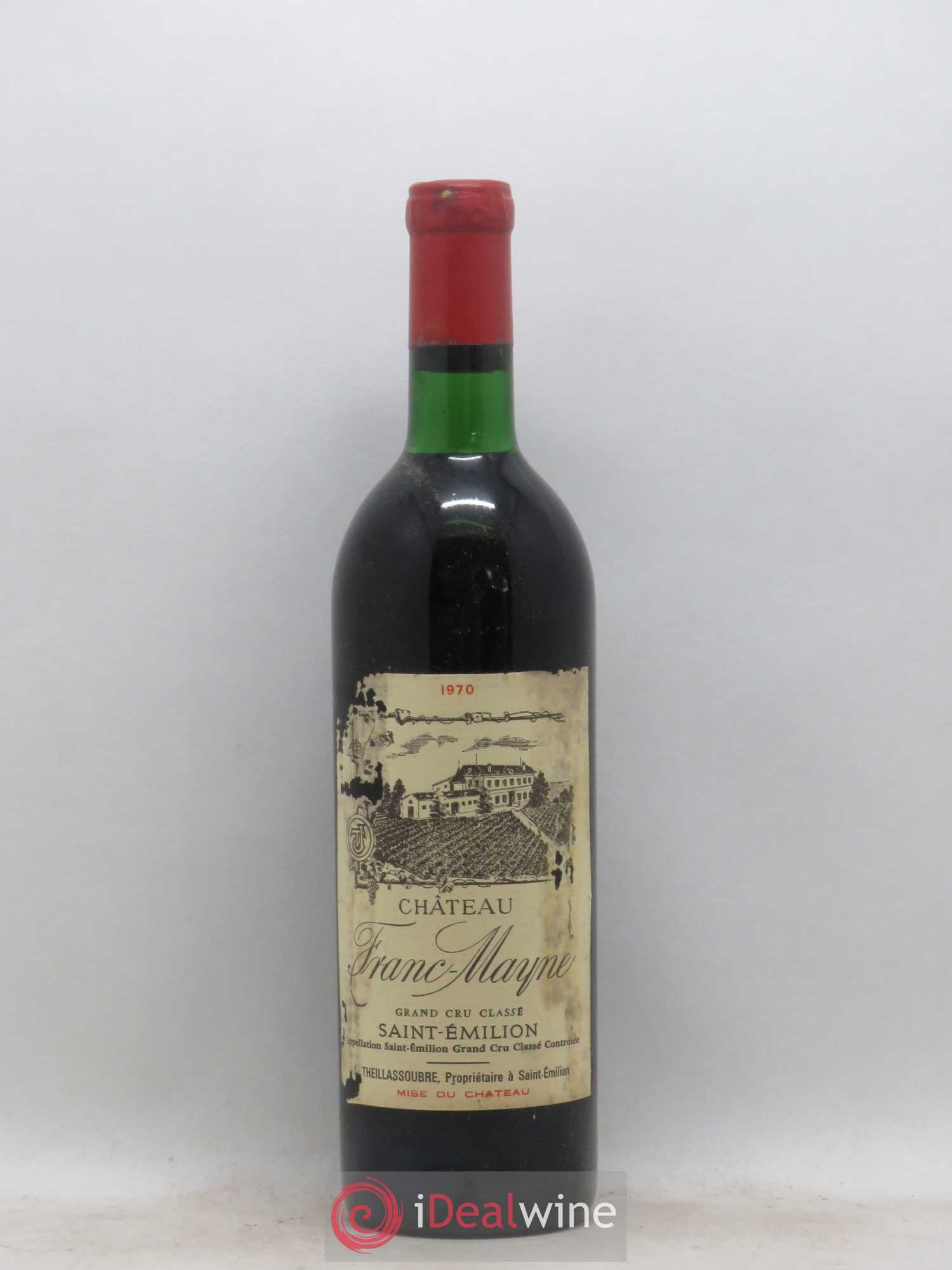 Château Franc Mayne Grand Cru Classé 1970 - Lot de 1 bouteille - 0