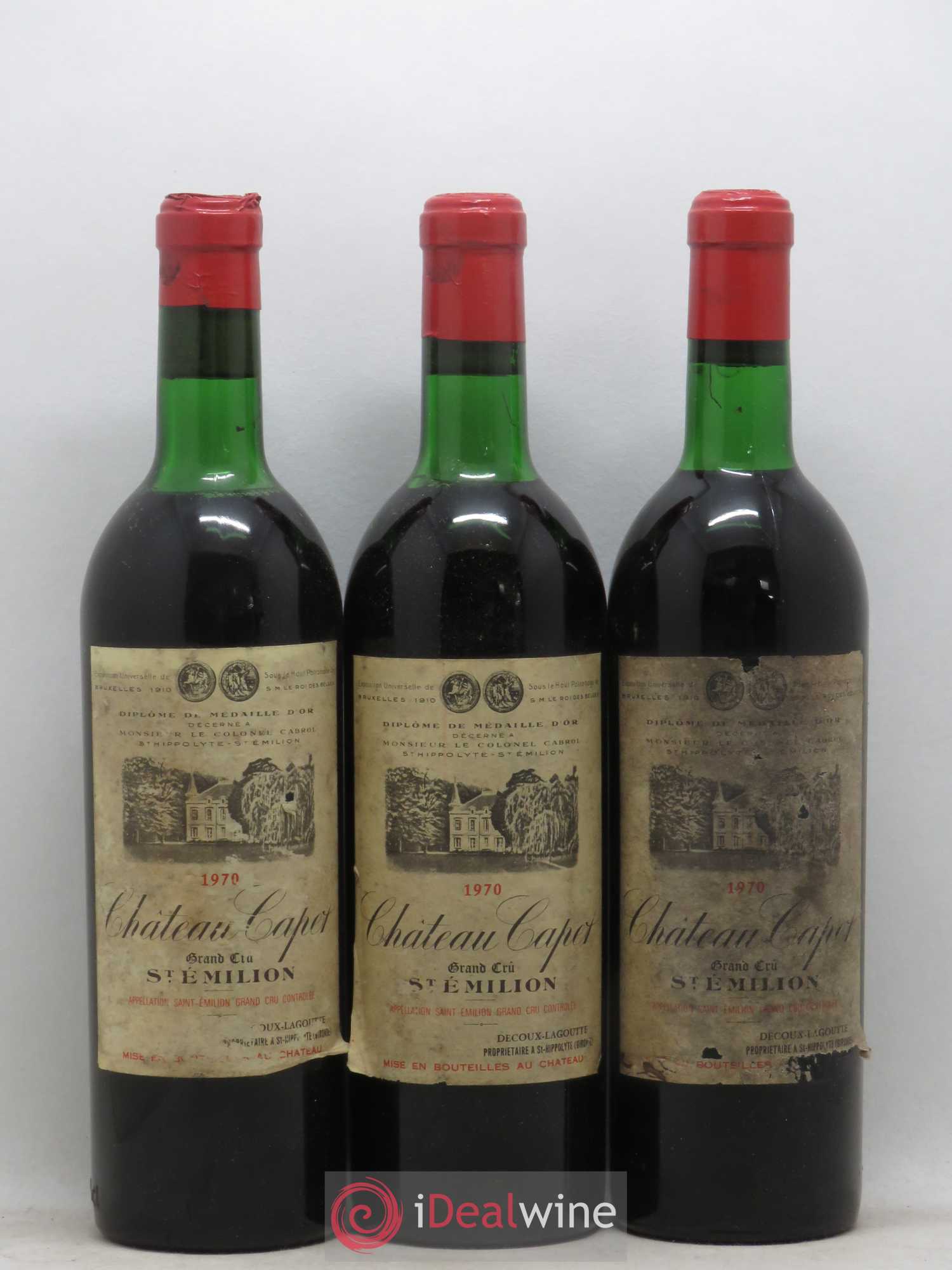 Saint-Émilion Grand Cru Château Capet 1970 - Lot de 6 bouteilles - 2