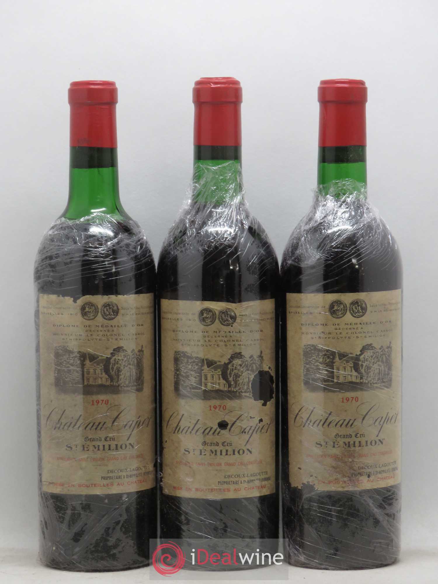 Saint-Émilion Grand Cru Château Capet 1970 - Lot de 12 bouteilles - 2