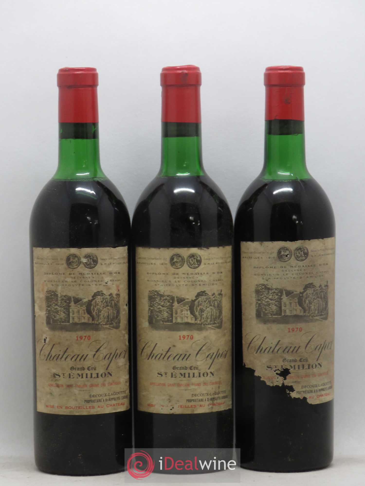 Saint-Émilion Grand Cru Château Capet 1970 - Lot de 12 bouteilles - 3