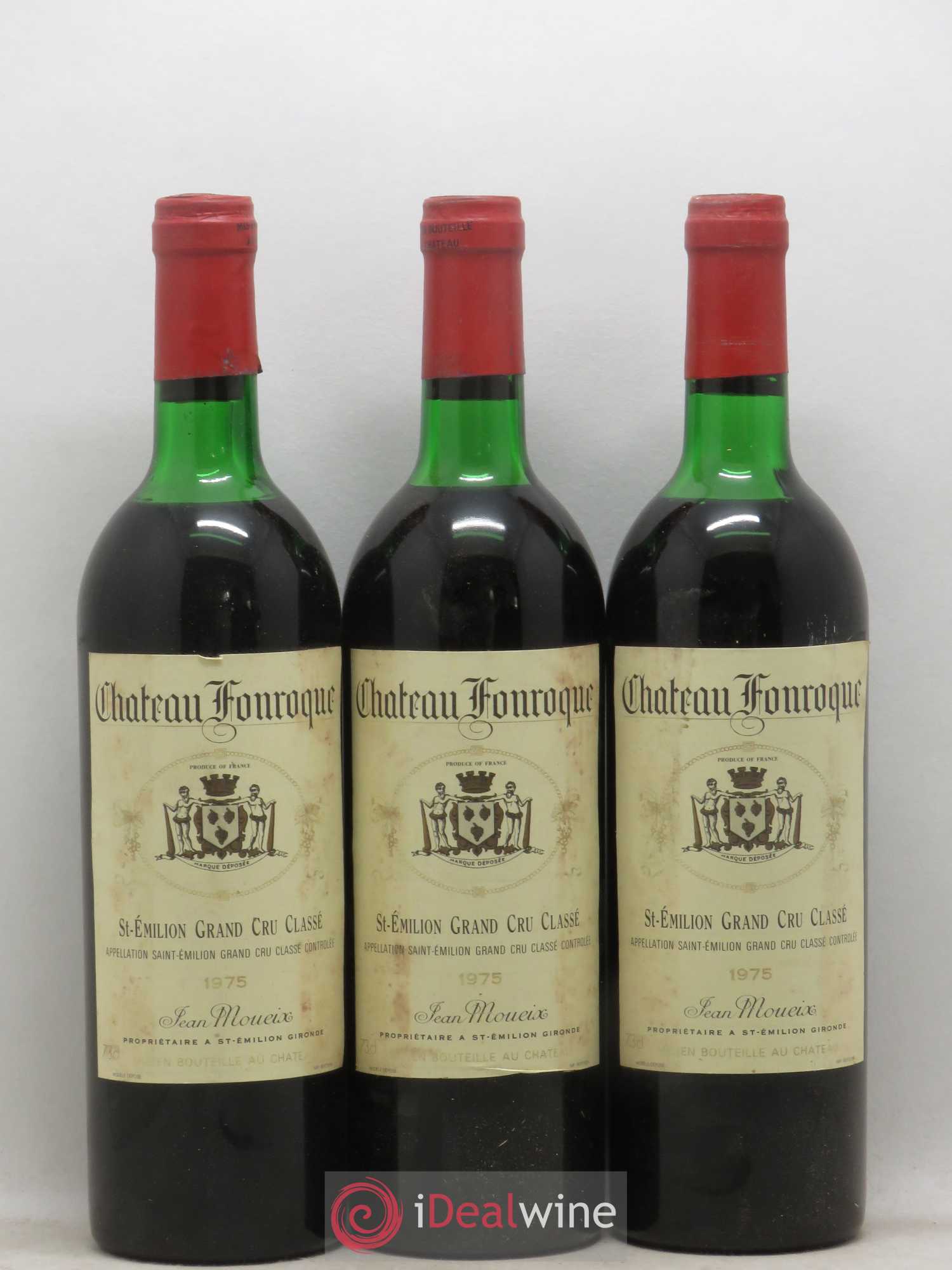 Château Fonroque Grand Cru Classé 1975 - Lot of 12 bottles - 3
