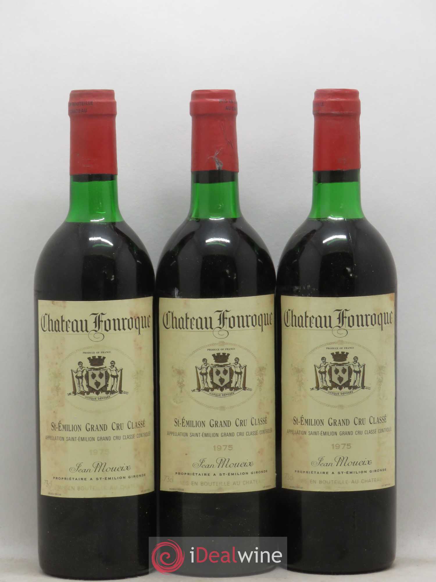 Château Fonroque Grand Cru Classé 1975 - Lot of 12 bottles - 4