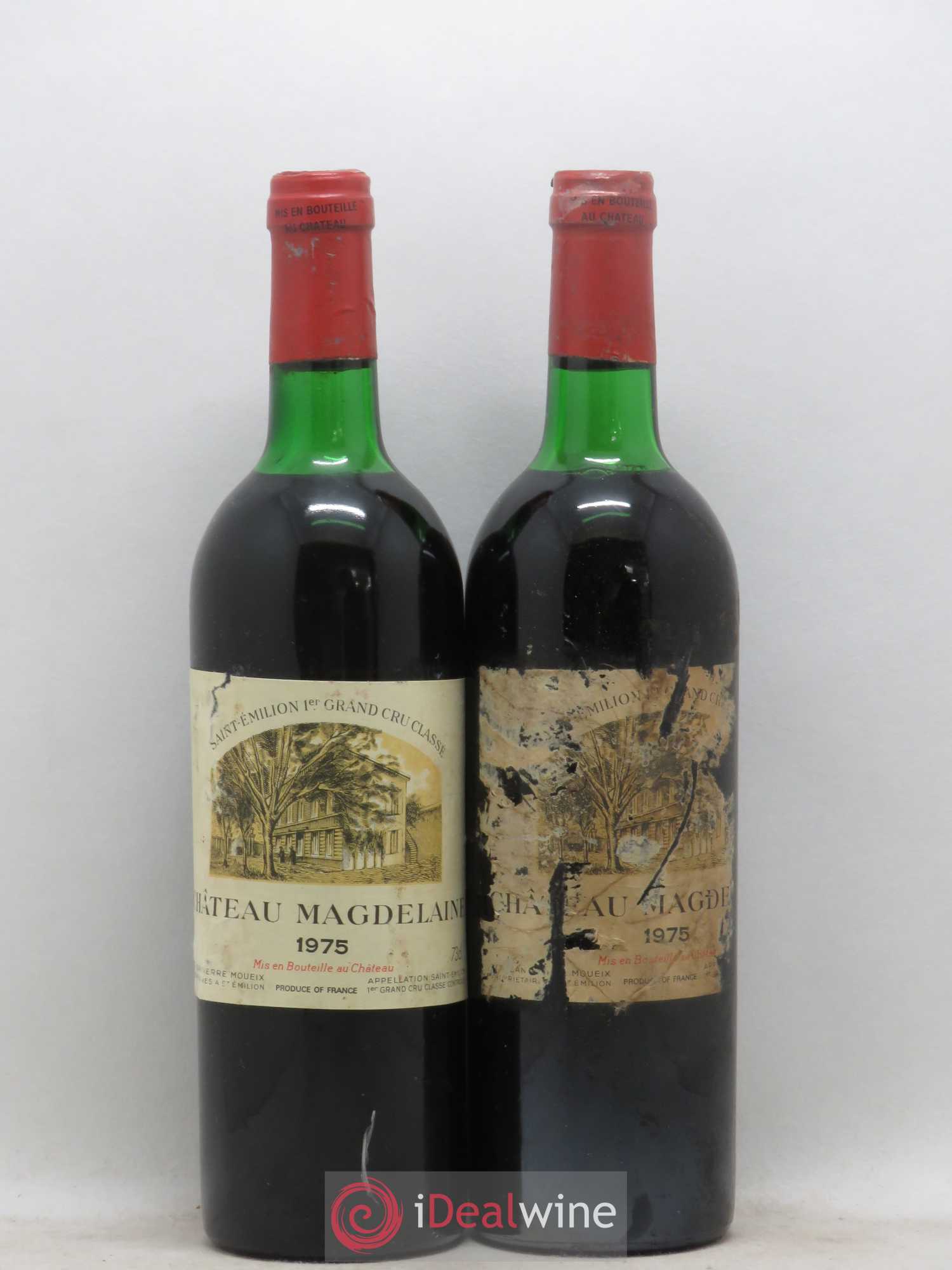 Château Magdelaine 1975 - Lot de 2 bouteilles - 0