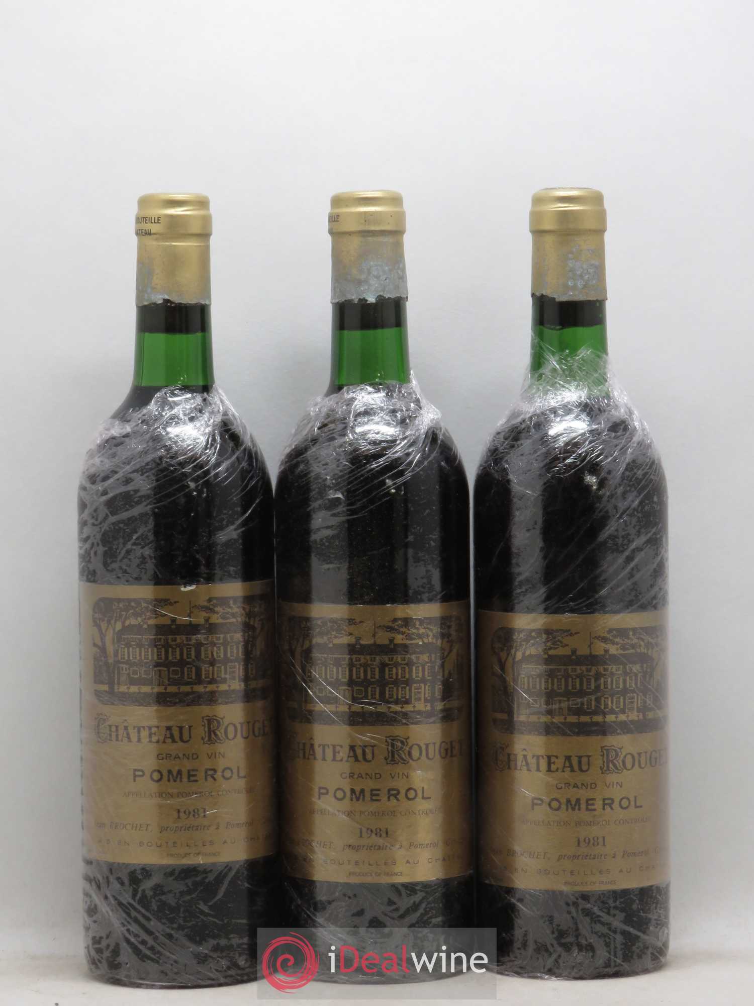 Château Rouget 1981 - Lot of 6 bottles - 2