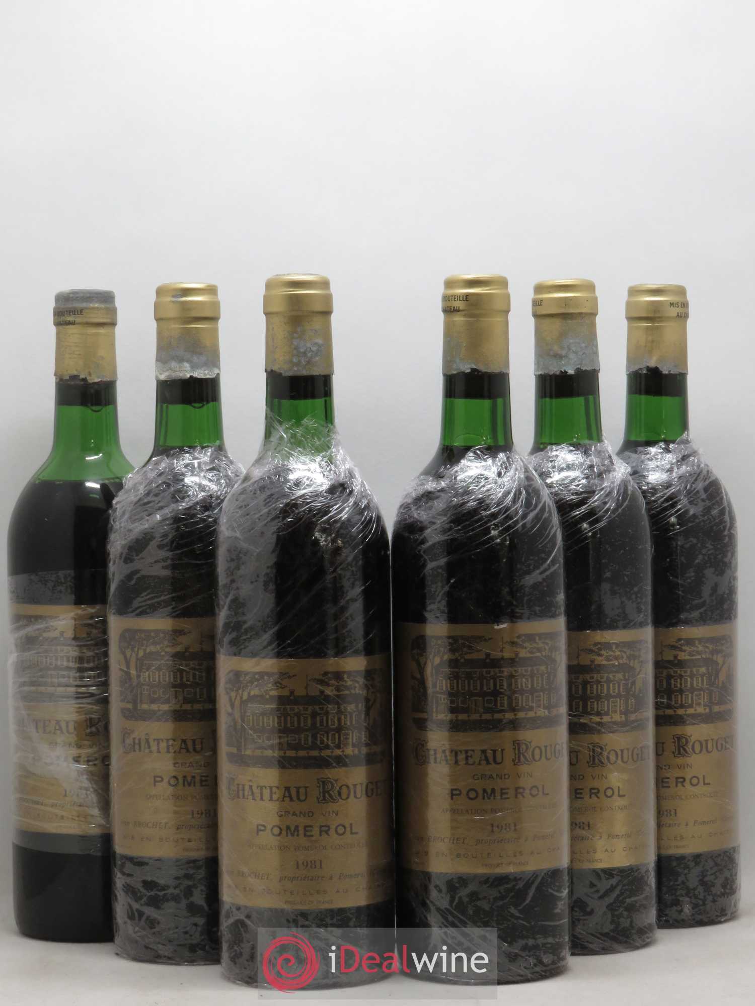 Château Rouget 1981 - Lot of 6 bottles - 0