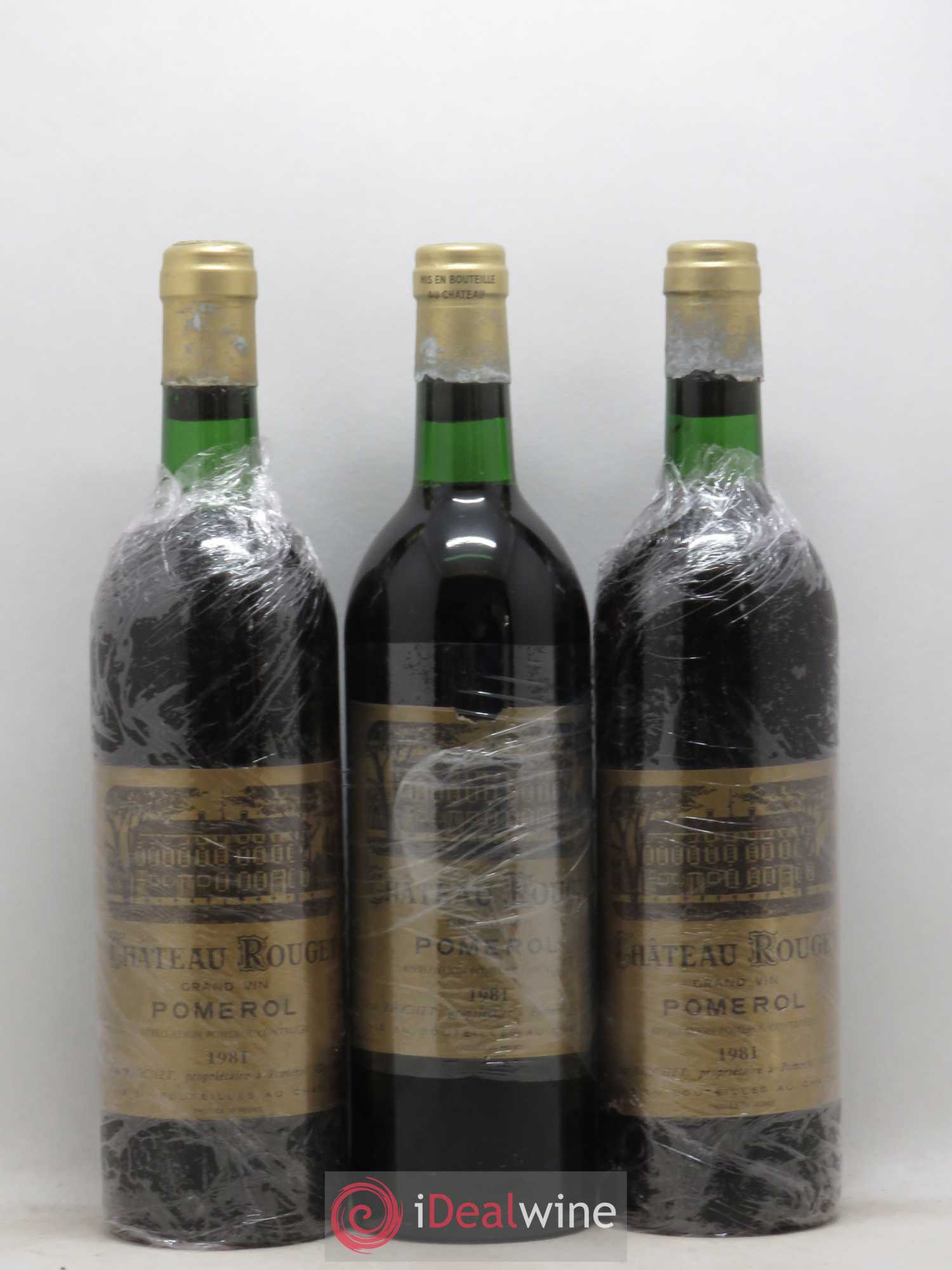 Château Rouget 1981 - Lot of 3 bottles - 0