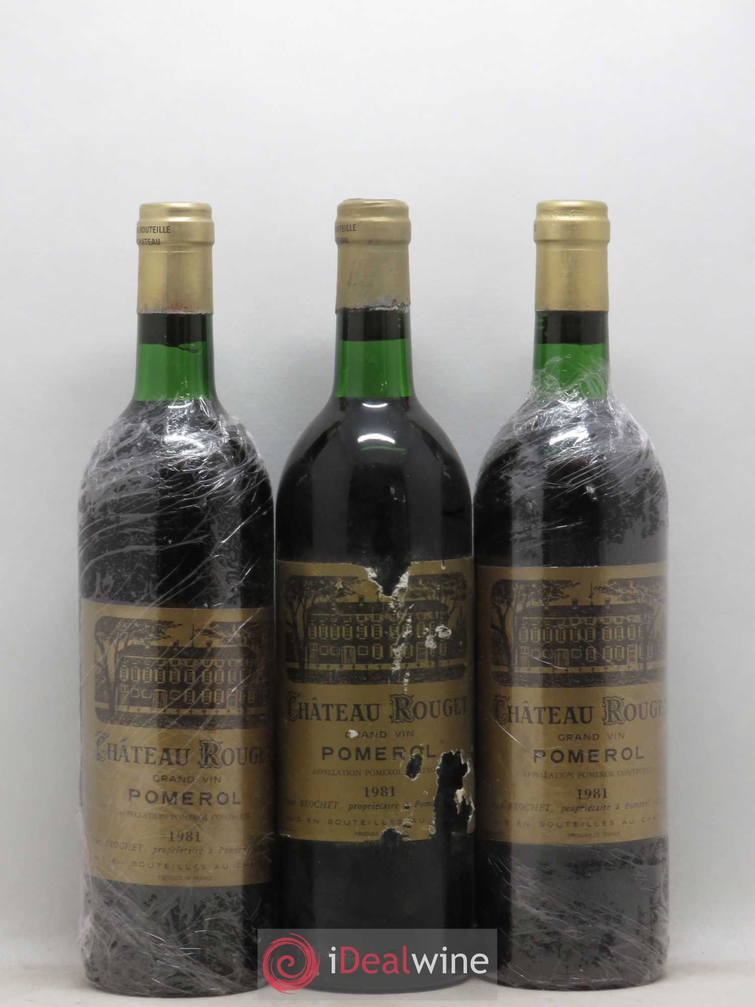 Château Rouget 1981 - Lotto di 3 bottiglie - 0