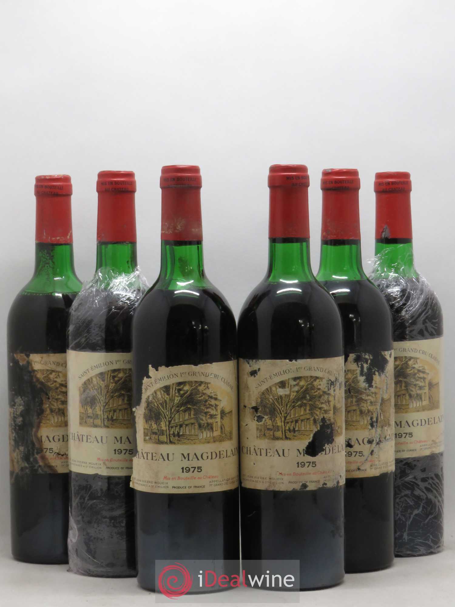 Château Magdelaine 1975 - Lot de 6 bouteilles - 0