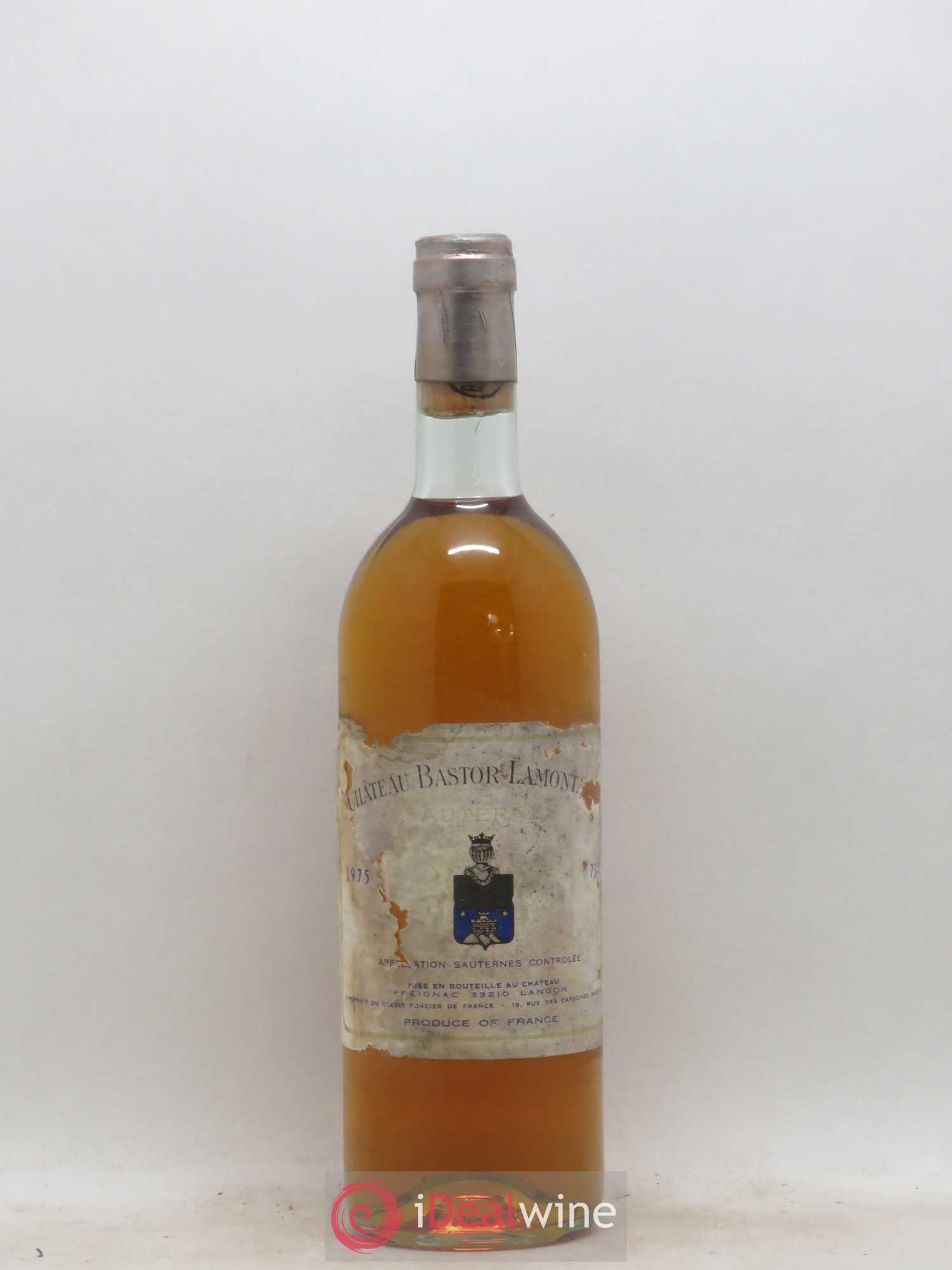 Château Bastor Lamontagne 1975 - Lotto di 1 bottiglia - 0