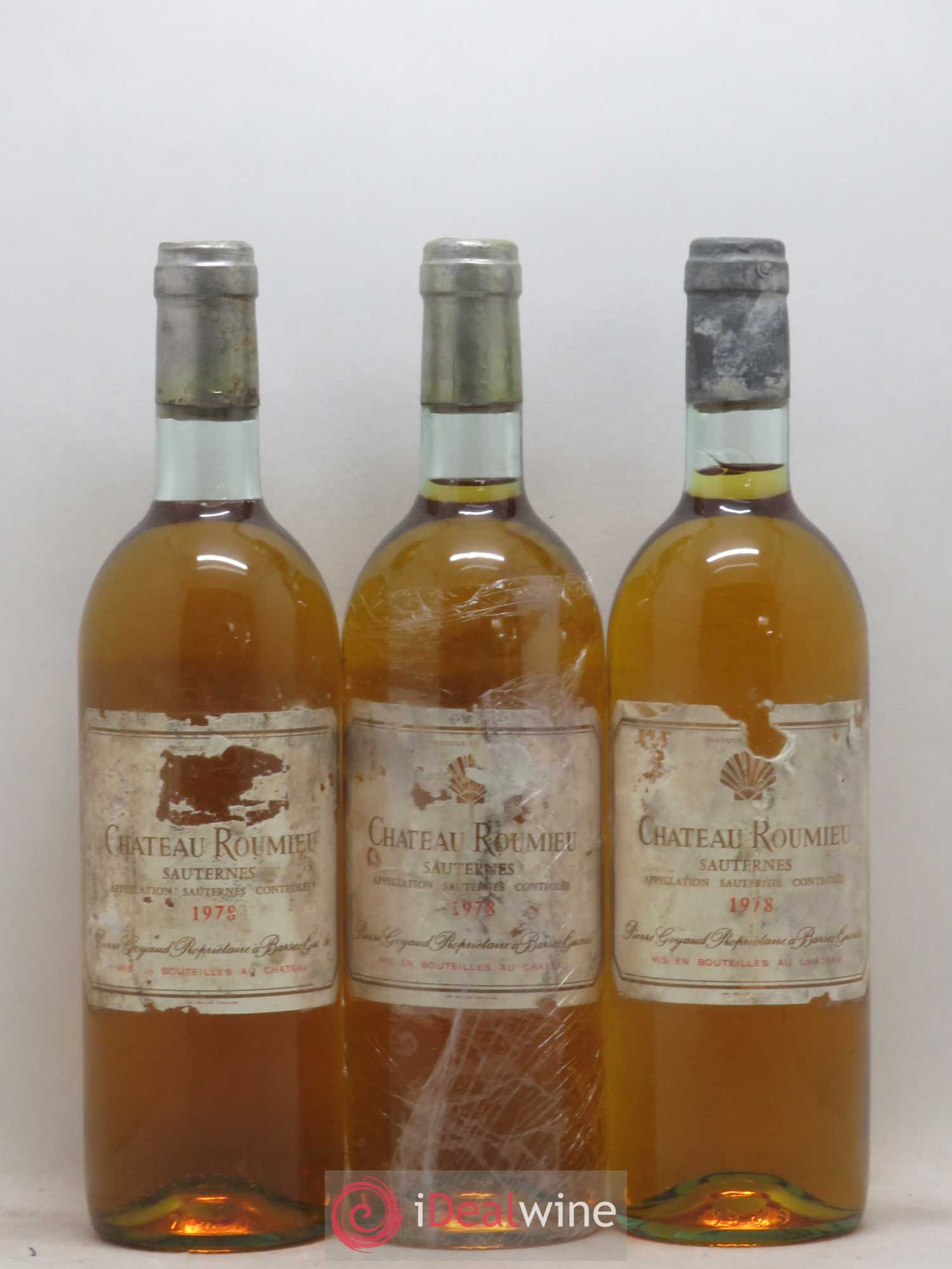 Sauternes Château Roumieu 1978 - Posten von 3 Flaschen - 0