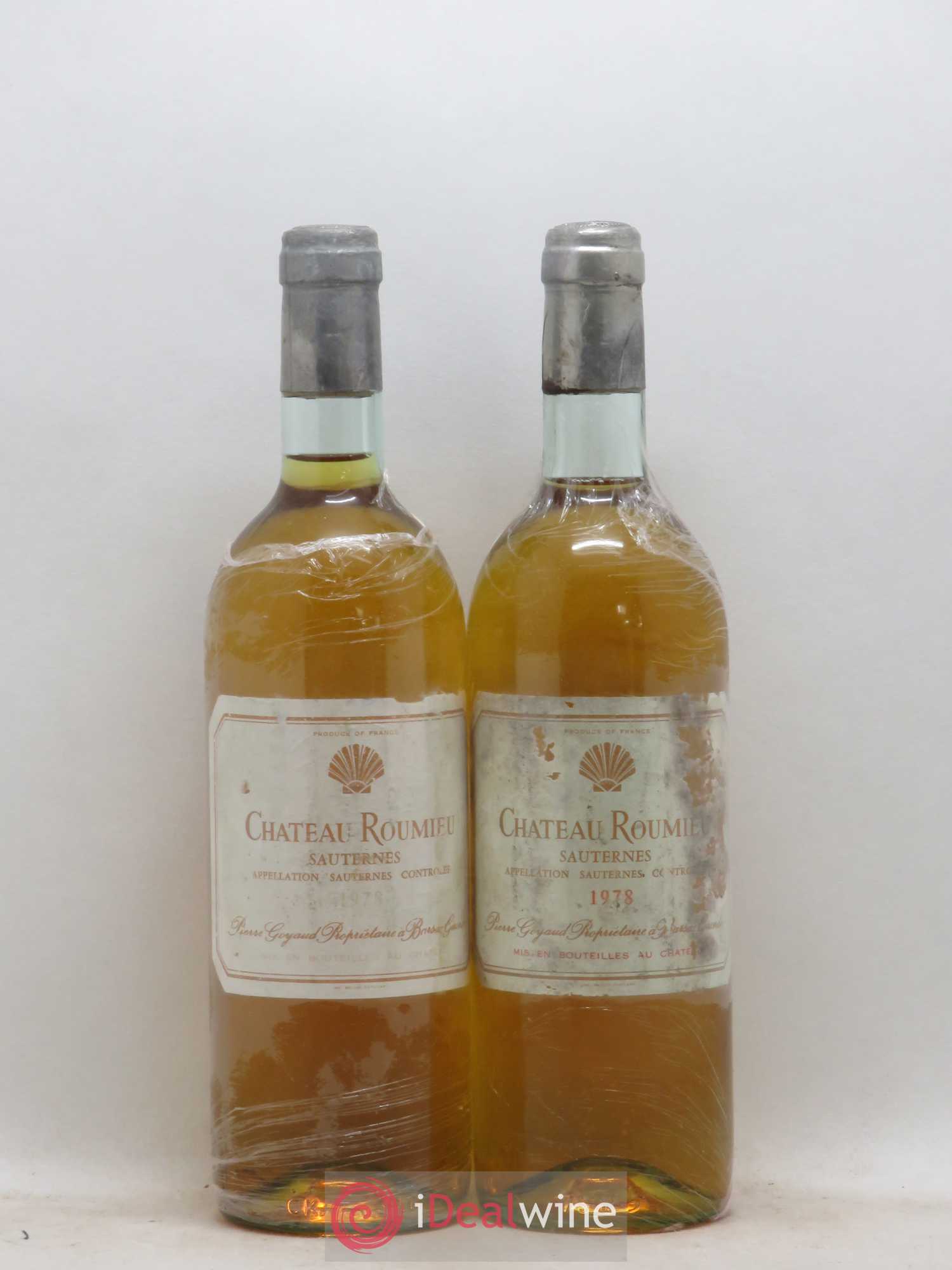 Sauternes Château Roumieu 1978 - Posten von 2 Flaschen - 0