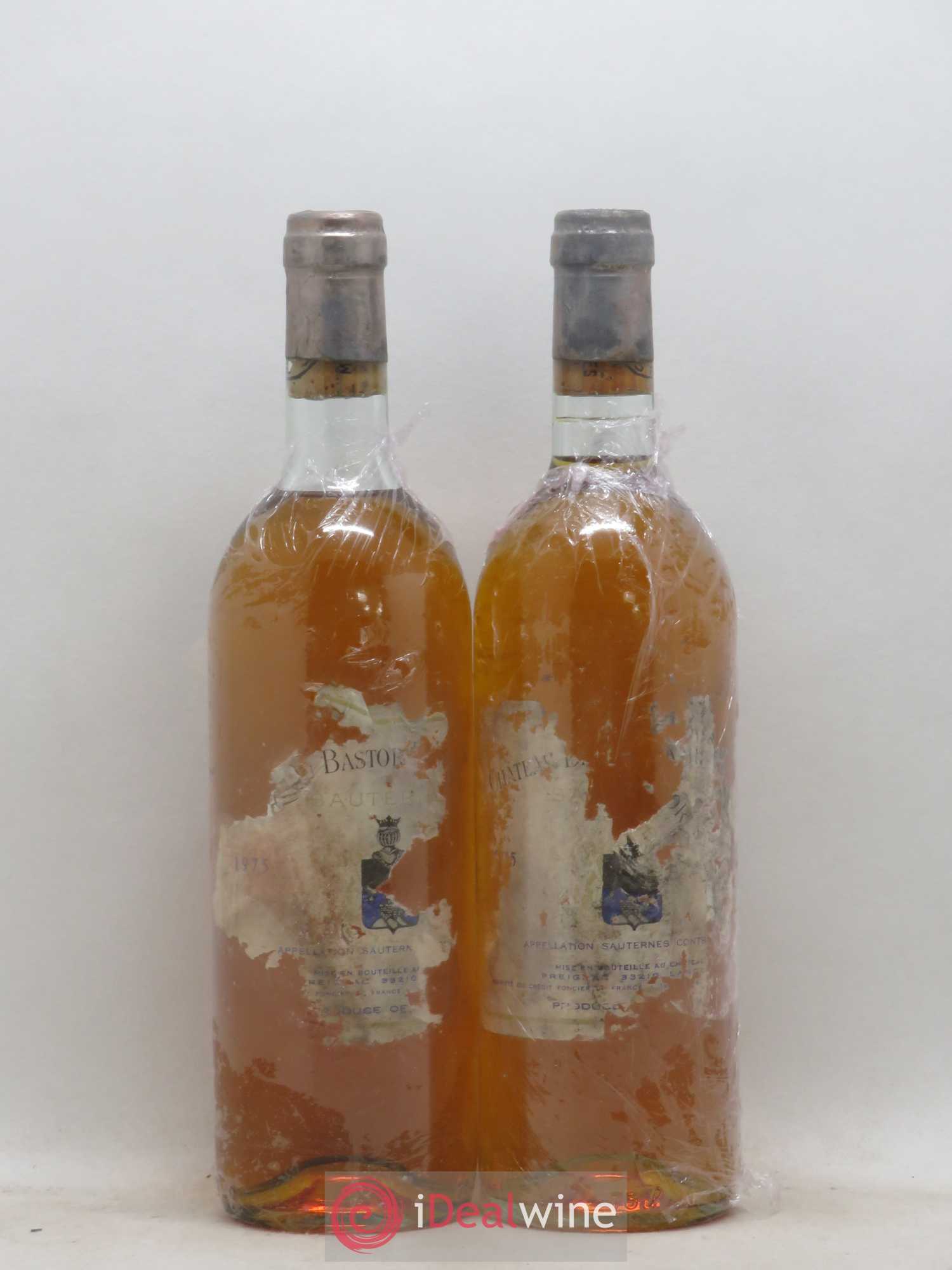 Château Bastor Lamontagne 1975 - Lotto di 2 bottiglie - 0