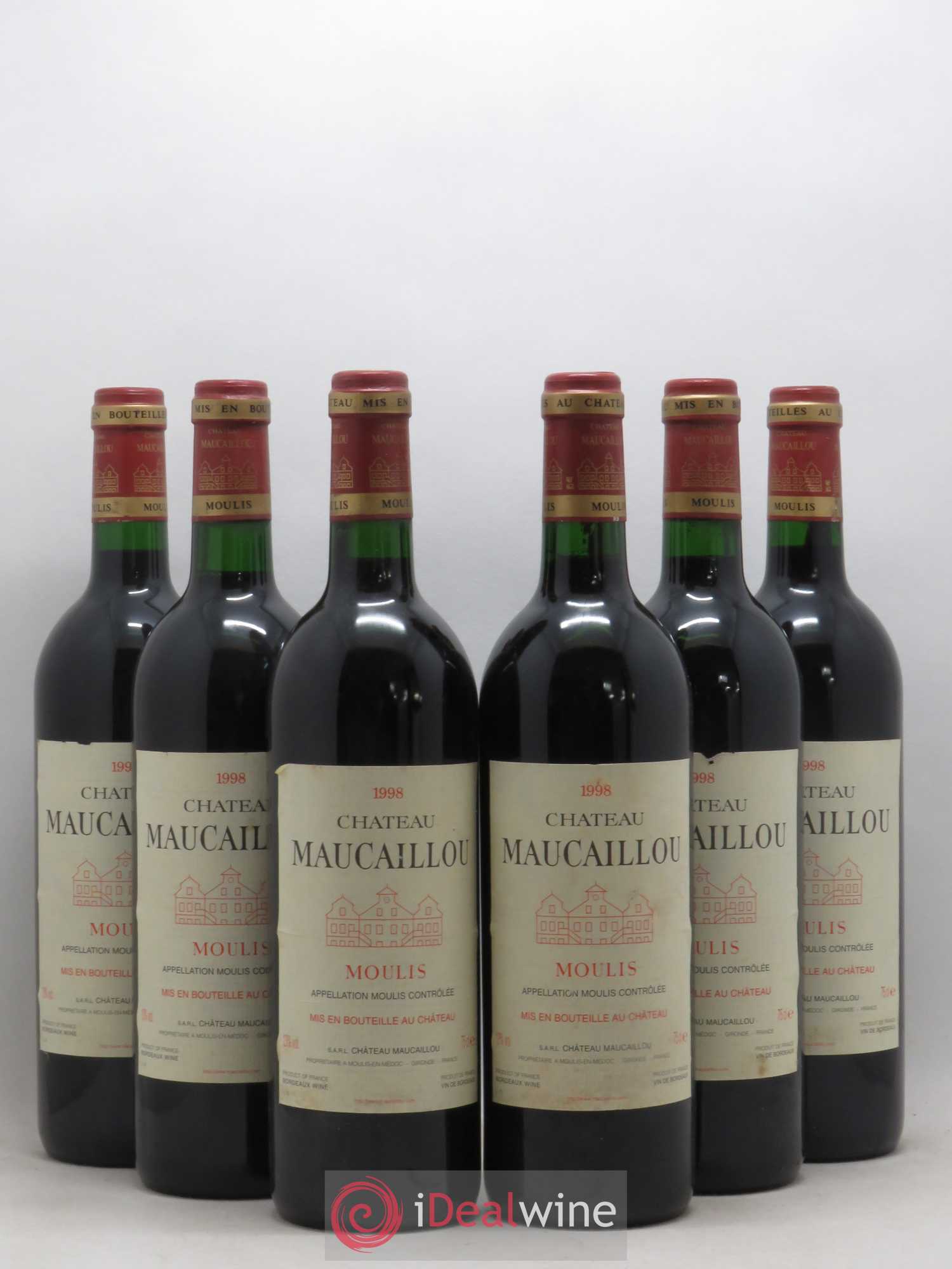 Château Maucaillou 1998 - Lot de 6 bouteilles - 0