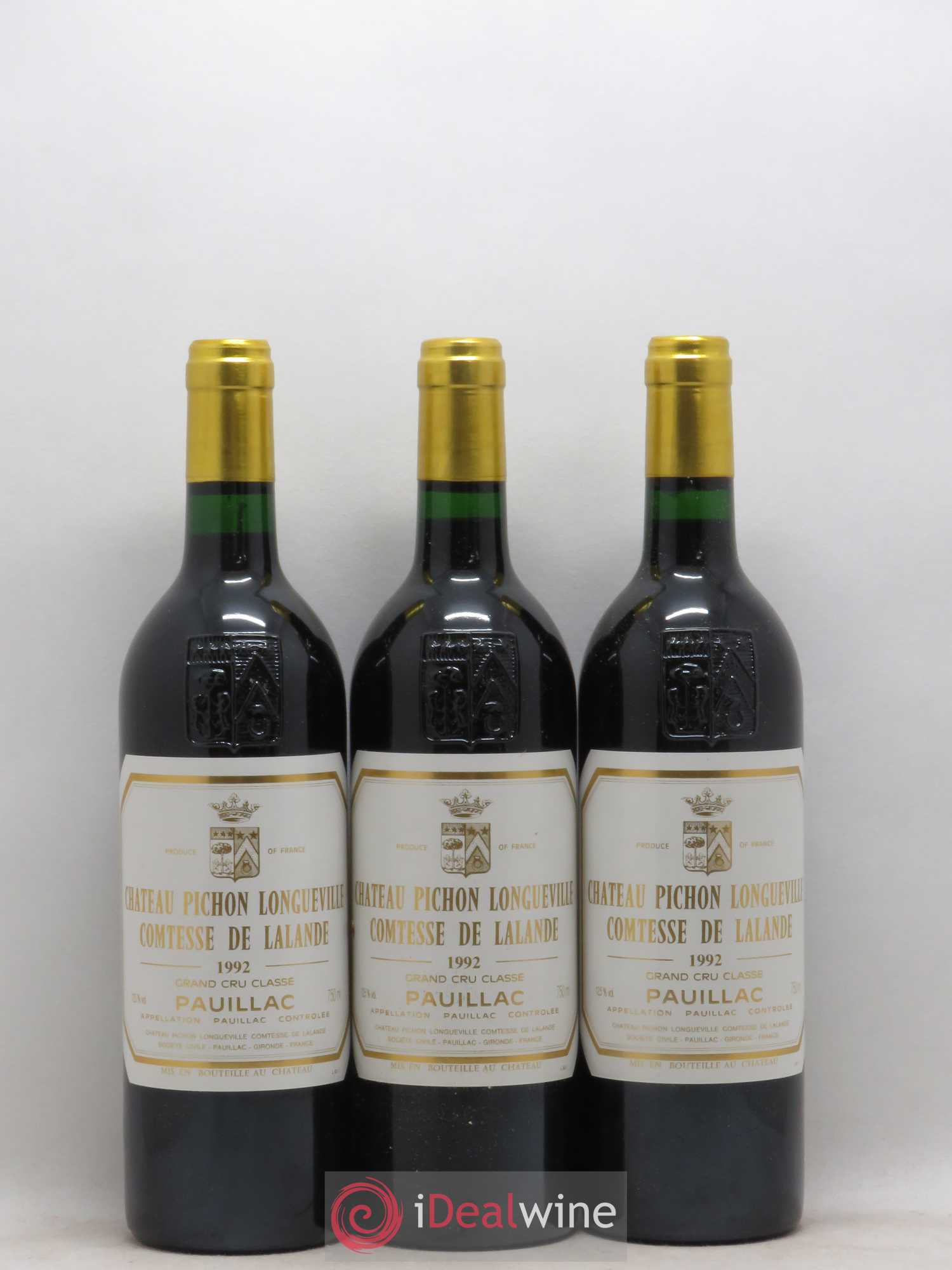 Château Pichon Longueville Comtesse de Lalande 2ème Grand Cru Classé 1992 - Lot de 6 bouteilles - 1