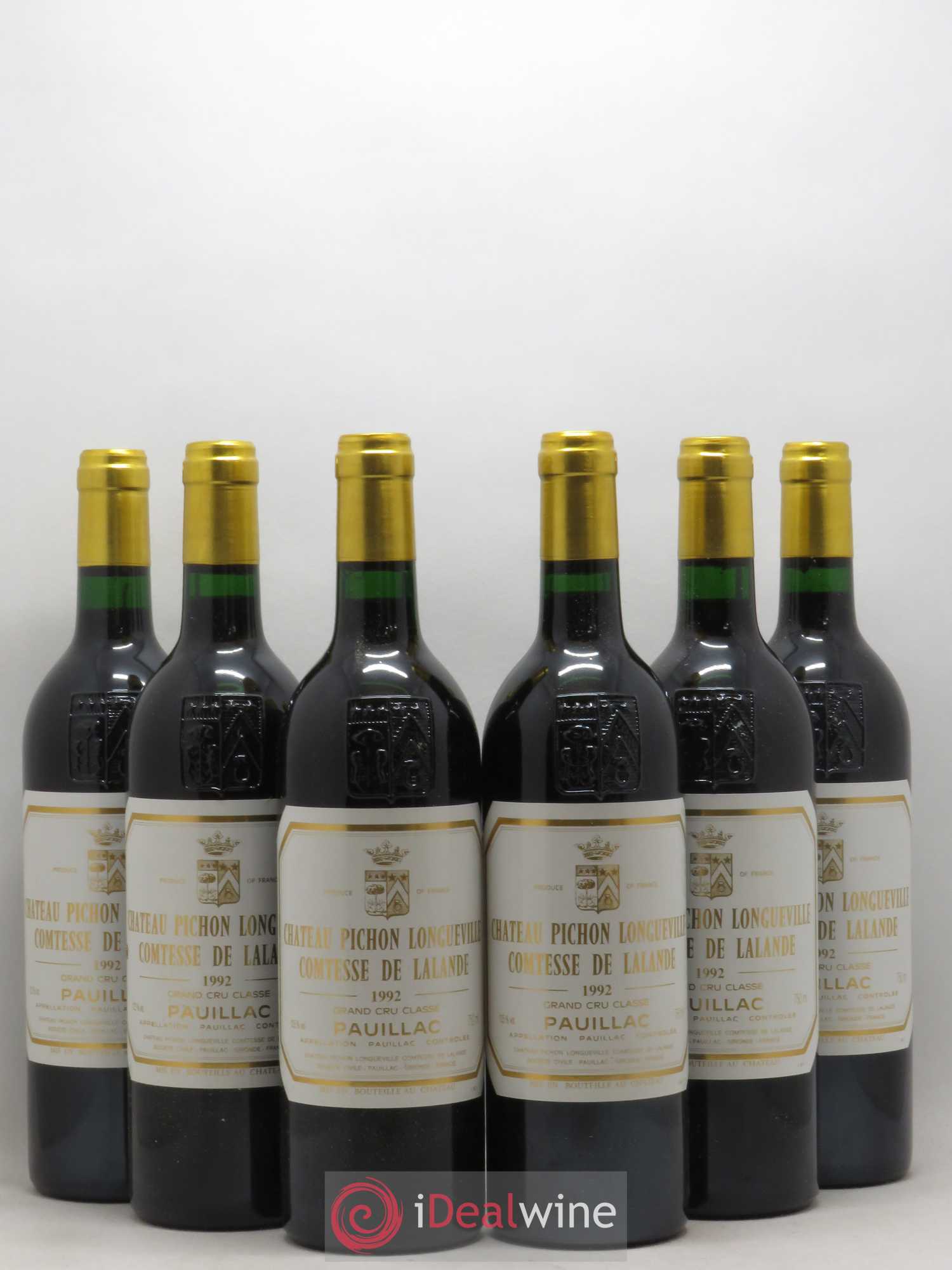 Château Pichon Longueville Comtesse de Lalande 2ème Grand Cru Classé 1992 - Lot de 6 bouteilles - 0